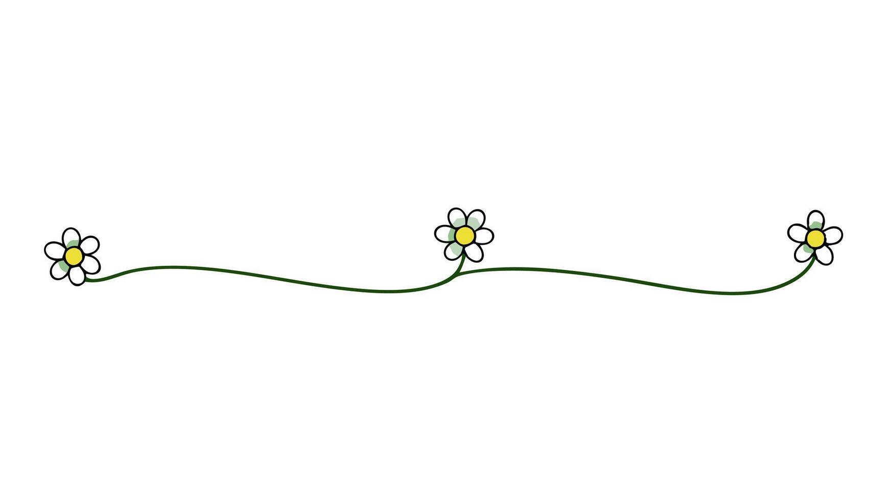 Elegant Floral Ornament for Design with Delicate Flowers and Decorative Pattern vector