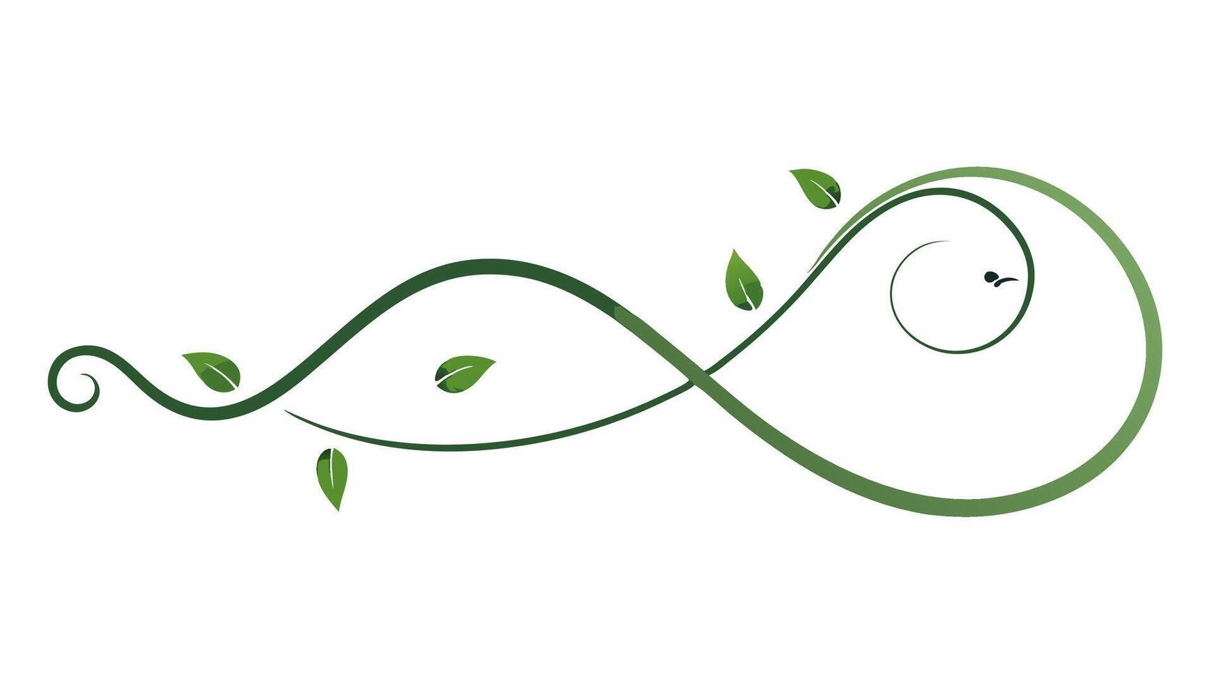 Underline Floral Ornament Design and Decoration vector