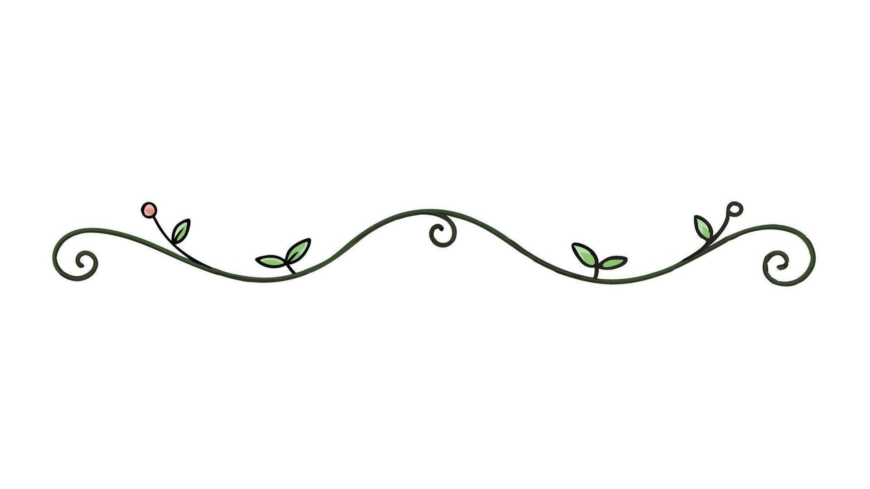 Elegant Floral Ornament for Design with Delicate Flowers and Decorative Patterns vector