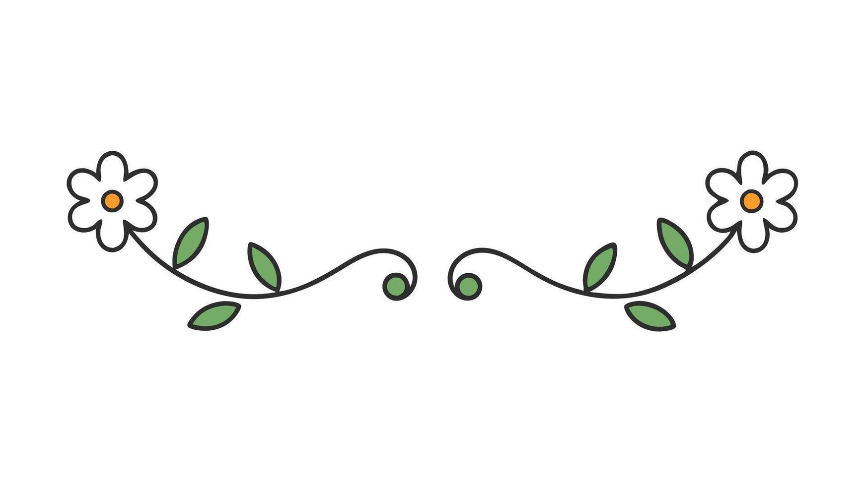 Beautiful Floral Flower Ornament for Unique Design Ideas and Creative vector