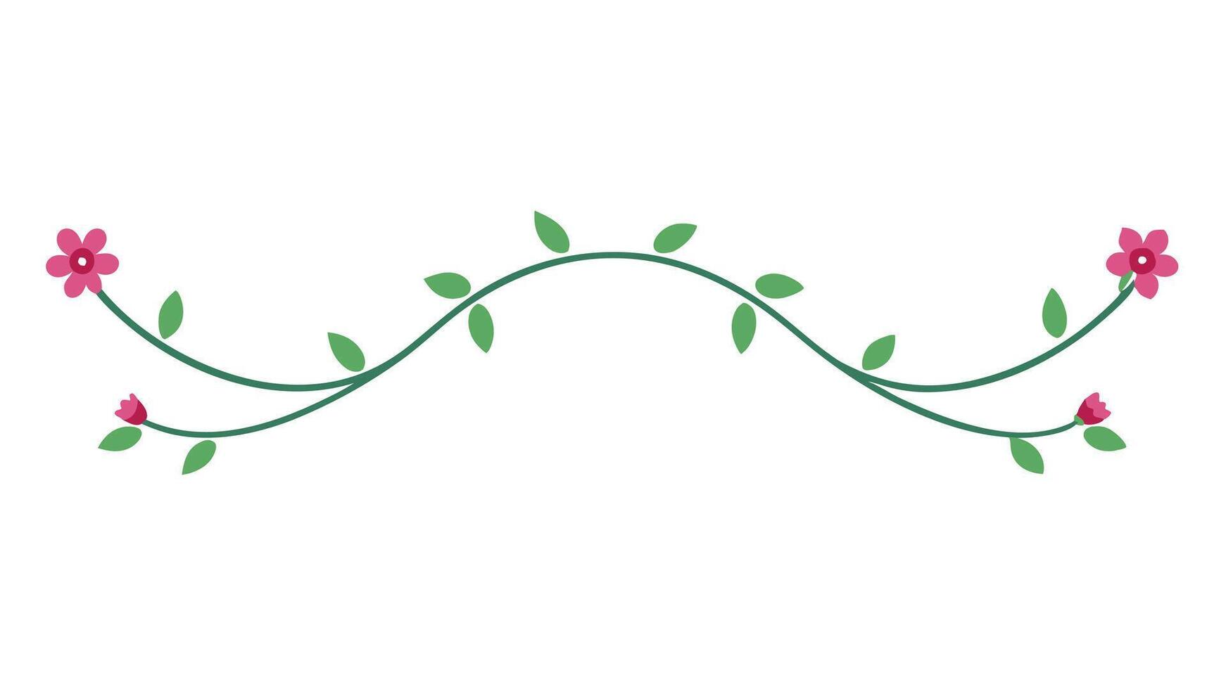 Decorative Floral Ornament Featuring Beautiful Blossoms Perfect for Design and Artistic Projects vector