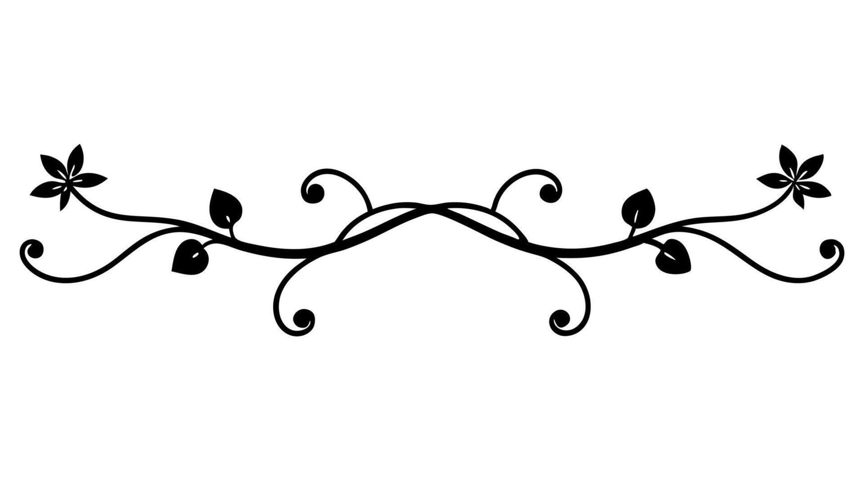 Elegant Floral Ornament for Design with Beautiful Flower Decorative Details vector