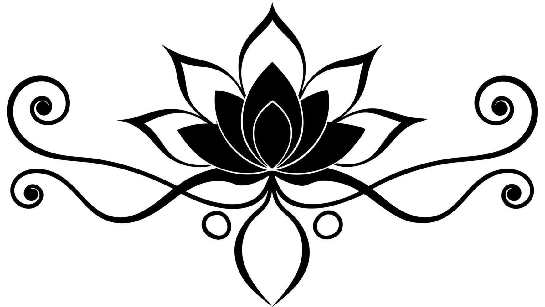 Elegant Floral Ornament for Design with Beautiful Flower and Intricate Decorative Details vector