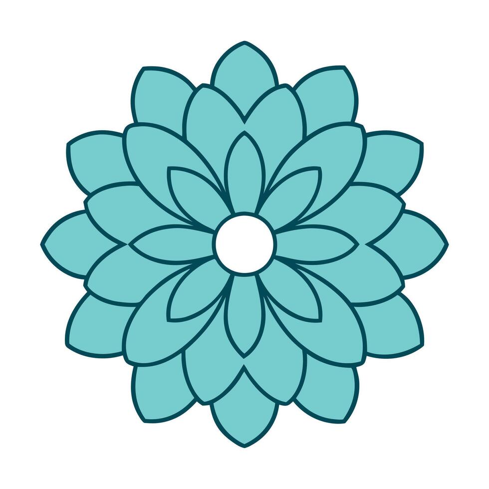 Intricate Flower Ornament Aesthetic Artistic Creations vector