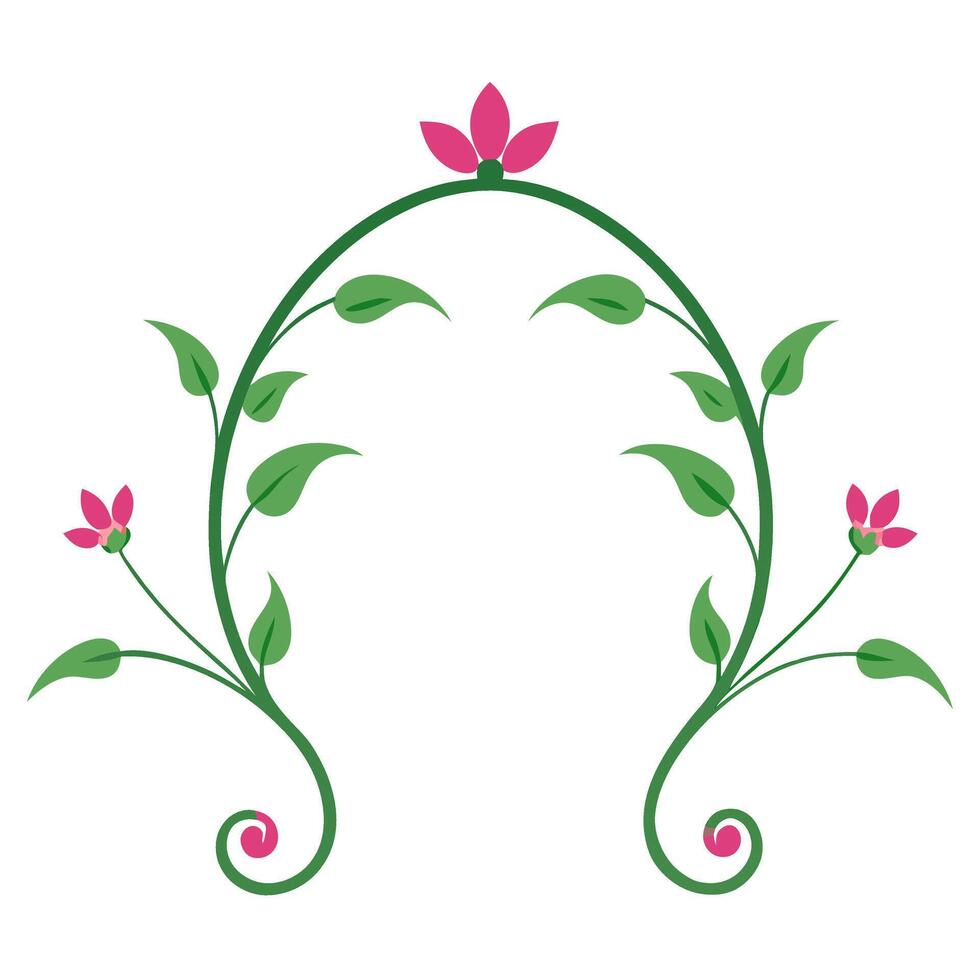Elegant Floral Ornament Illustration for Decorative Design vector