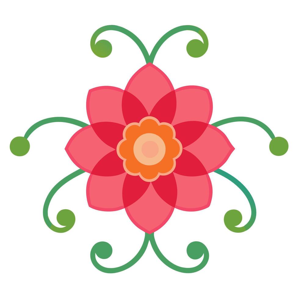 Elegant Floral Ornament for Design and Decoration Artistic Details vector