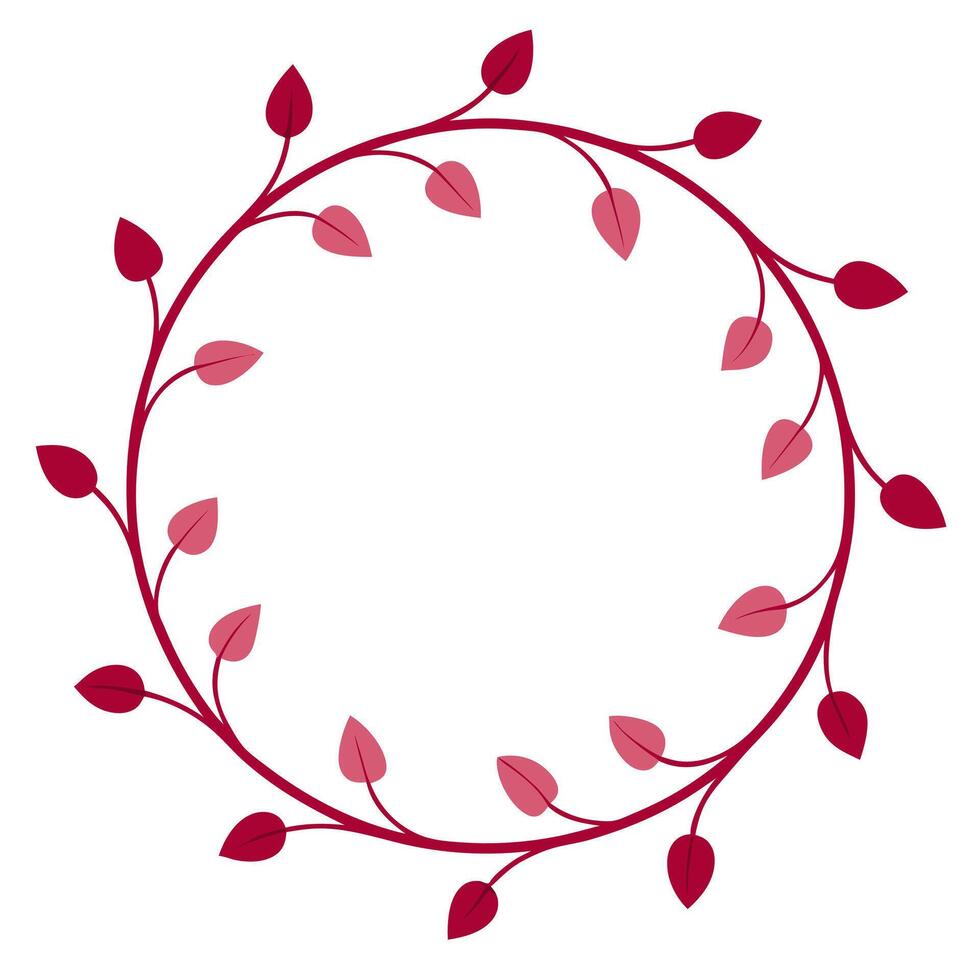 Abstract Flower Circle with Creative Petals for Decoration vector