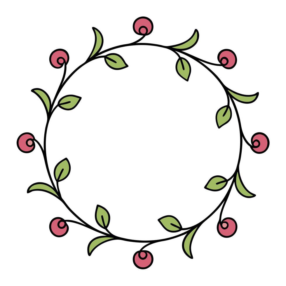 Abstract Flower Circle with Vibrant Petals for Decoration vector