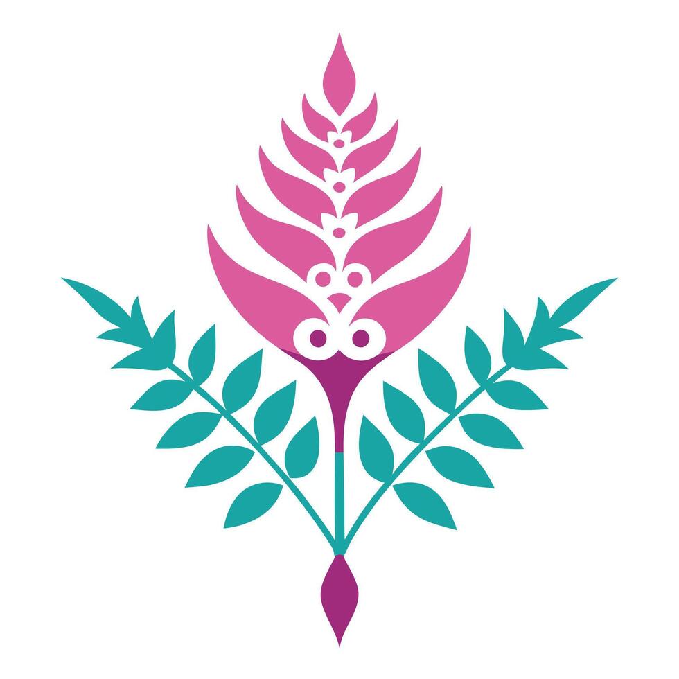Vibrant Floral Flower Ornament Design for Modern and Trendy Decor vector