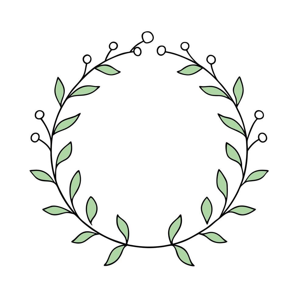 Modern Floral Circle Design with Bold and Decorative Petals vector