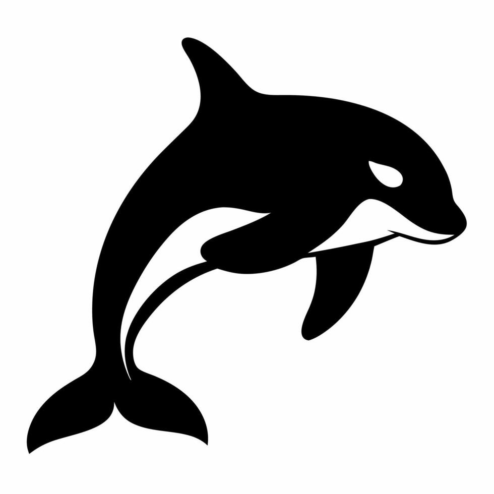 Fish Silhouette Illustration of a Minimalist Aquatic Shape vector