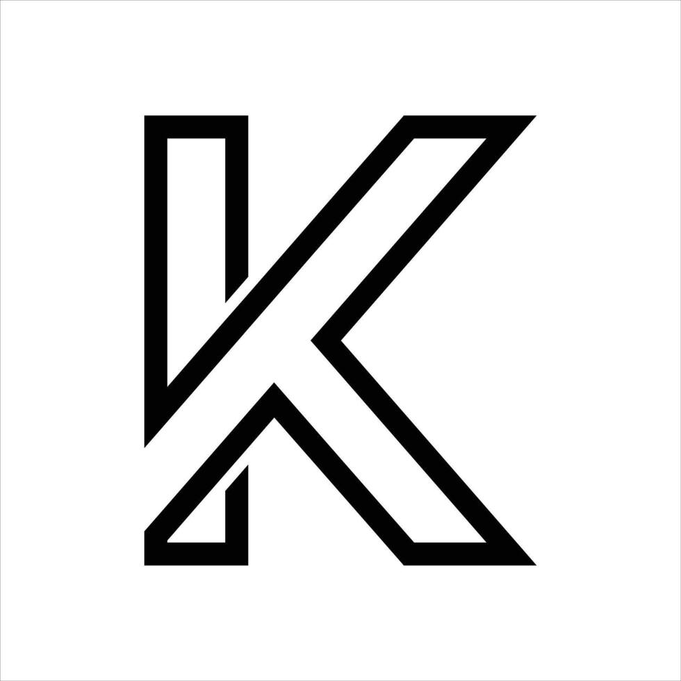 creative Letter K sign icon design template vector