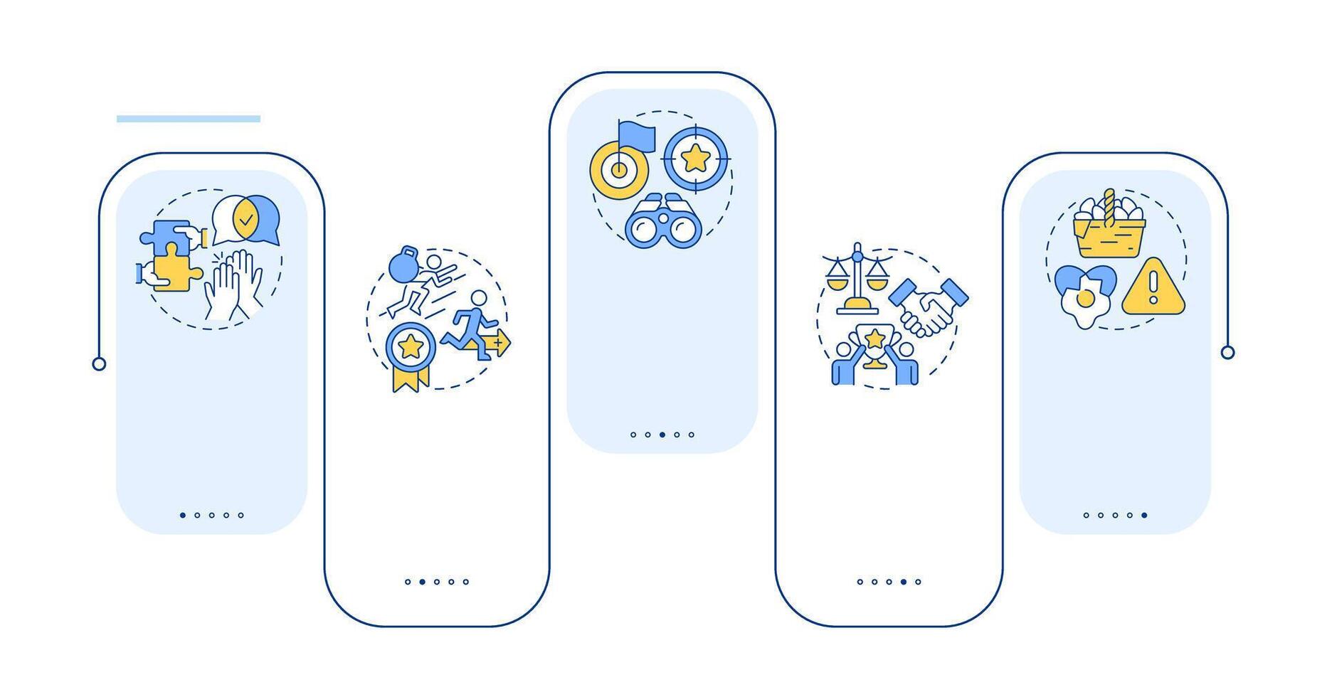 Leadership management rectangle infographic . Collaboration, teamwork. Partnership, goal. Data visualization with 5 steps. Editable rectangular options chart vector