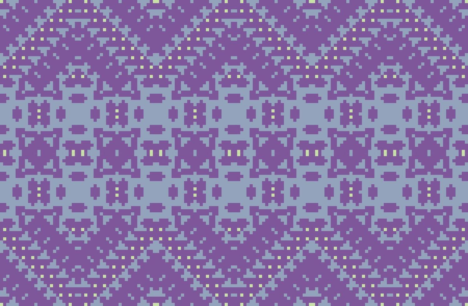 Abstract Ethnic Ikat Pattern Dressfolk Embroidery, Aztec Geometric Ornament Print. Design for Carpet, Wallpaper, Clothing, Wrapping, Fabric vector
