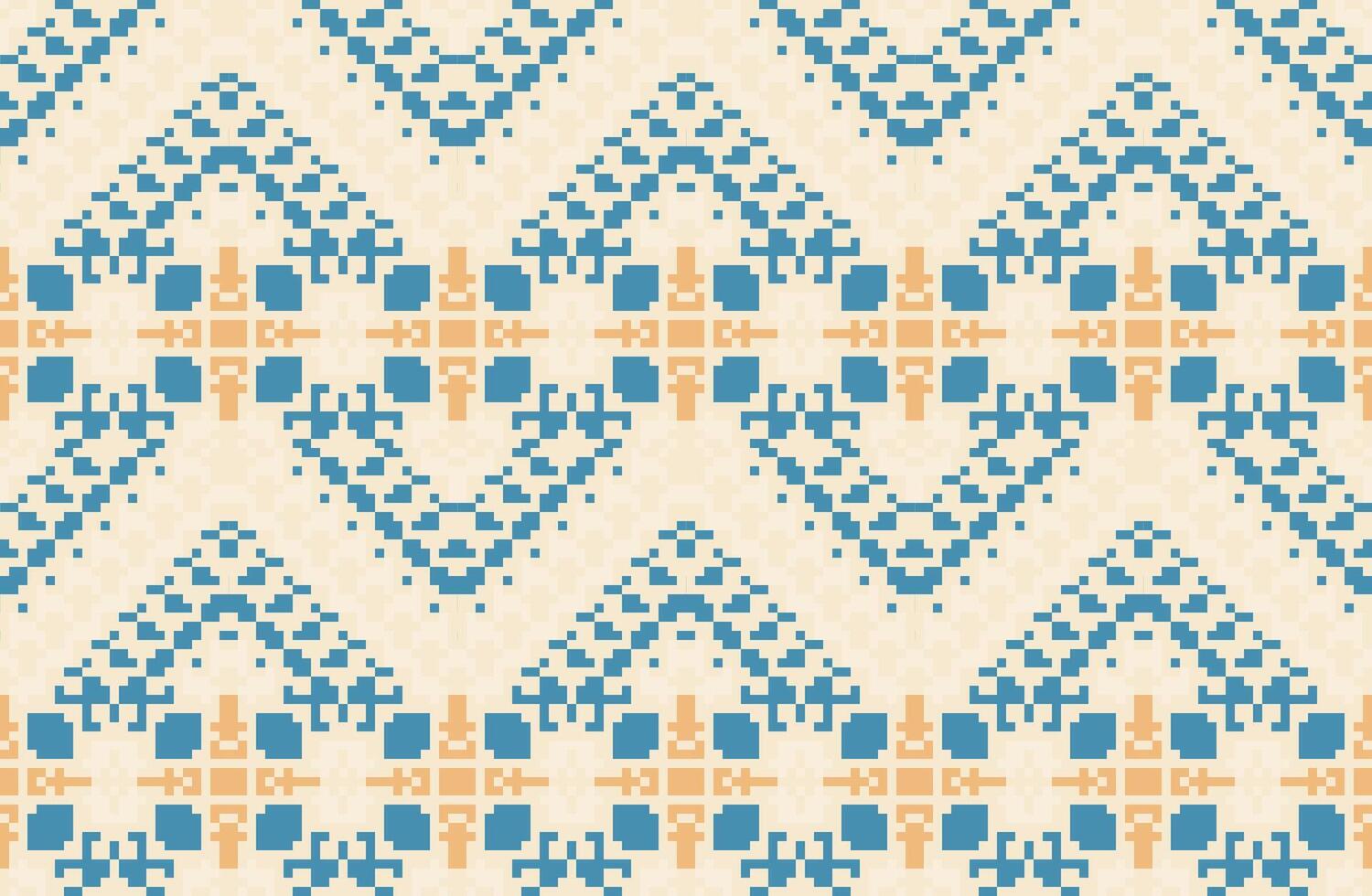 Handicraft Geometric Pattern Backgroundfolk Embroidery, Aztec Geometric Ornament Print. Design for Carpet, Wallpaper, Clothing, Wrapping, Fabric vector
