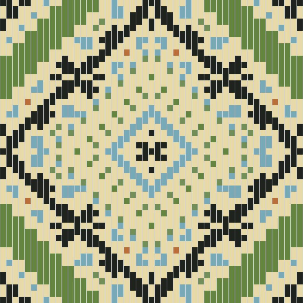 Abstract Tribal Ethnic Patternfolk Embroidery, Aztec Geometric Ornament Print. Design for Carpet, Wallpaper, Clothing, Wrapping, Fabric vector