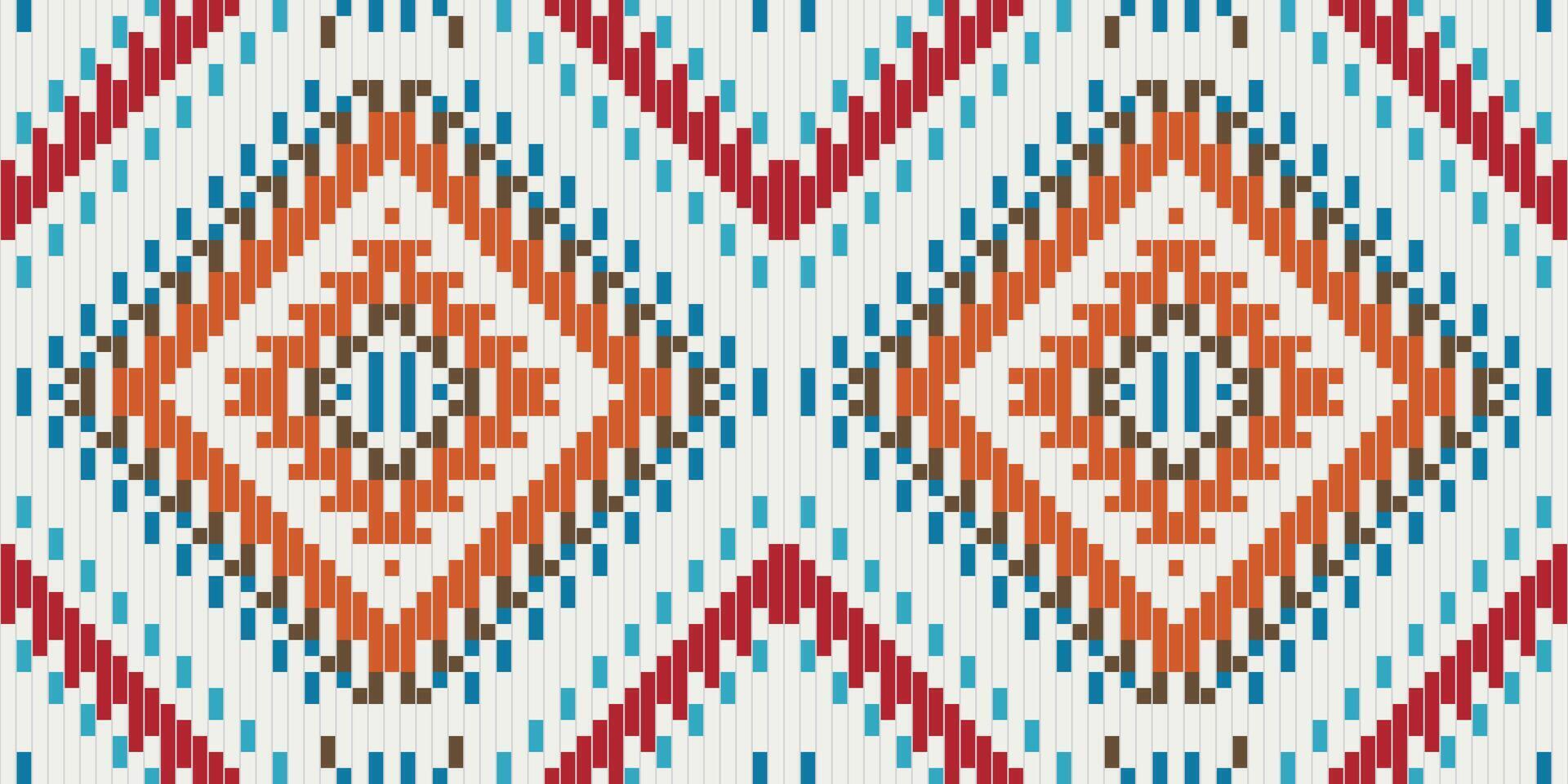 Stripes Background Islamic Art Geometric Patternfolk Embroidery, Aztec Geometric Ornament Print. Design for Carpet, Wallpaper, Clothing, Wrapping, Fabric vector