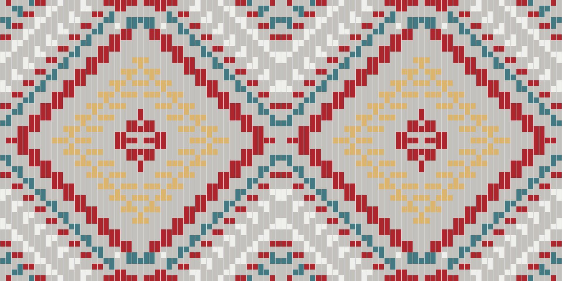 Baroque Geometric Patterns Drawingfolk Embroidery, Aztec Geometric Ornament Print. Design for Carpet, Wallpaper, Clothing, Wrapping, Fabric vector
