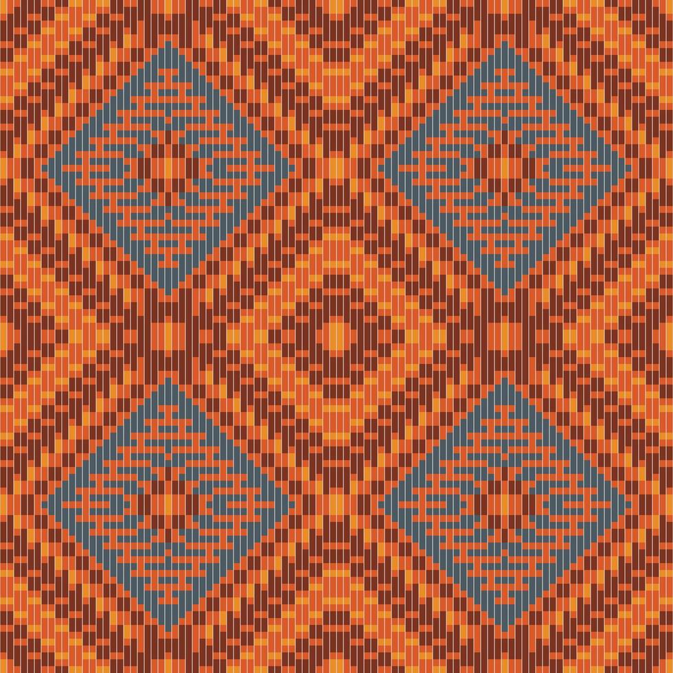 Abstract Geometric Patterns Drawingfolk Embroidery, Aztec Geometric Ornament Print. Design for Carpet, Wallpaper, Clothing, Wrapping, Fabric vector