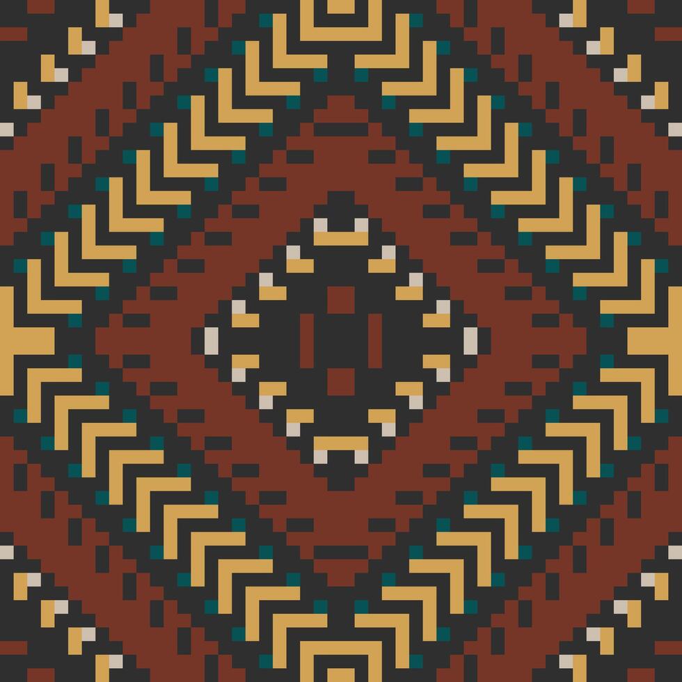 Geometric Ethnic Geometric Pattern Drawingfolk Embroidery, Aztec Geometric Ornament Print. Design for Carpet, Wallpaper, Clothing, Wrapping, Fabric vector