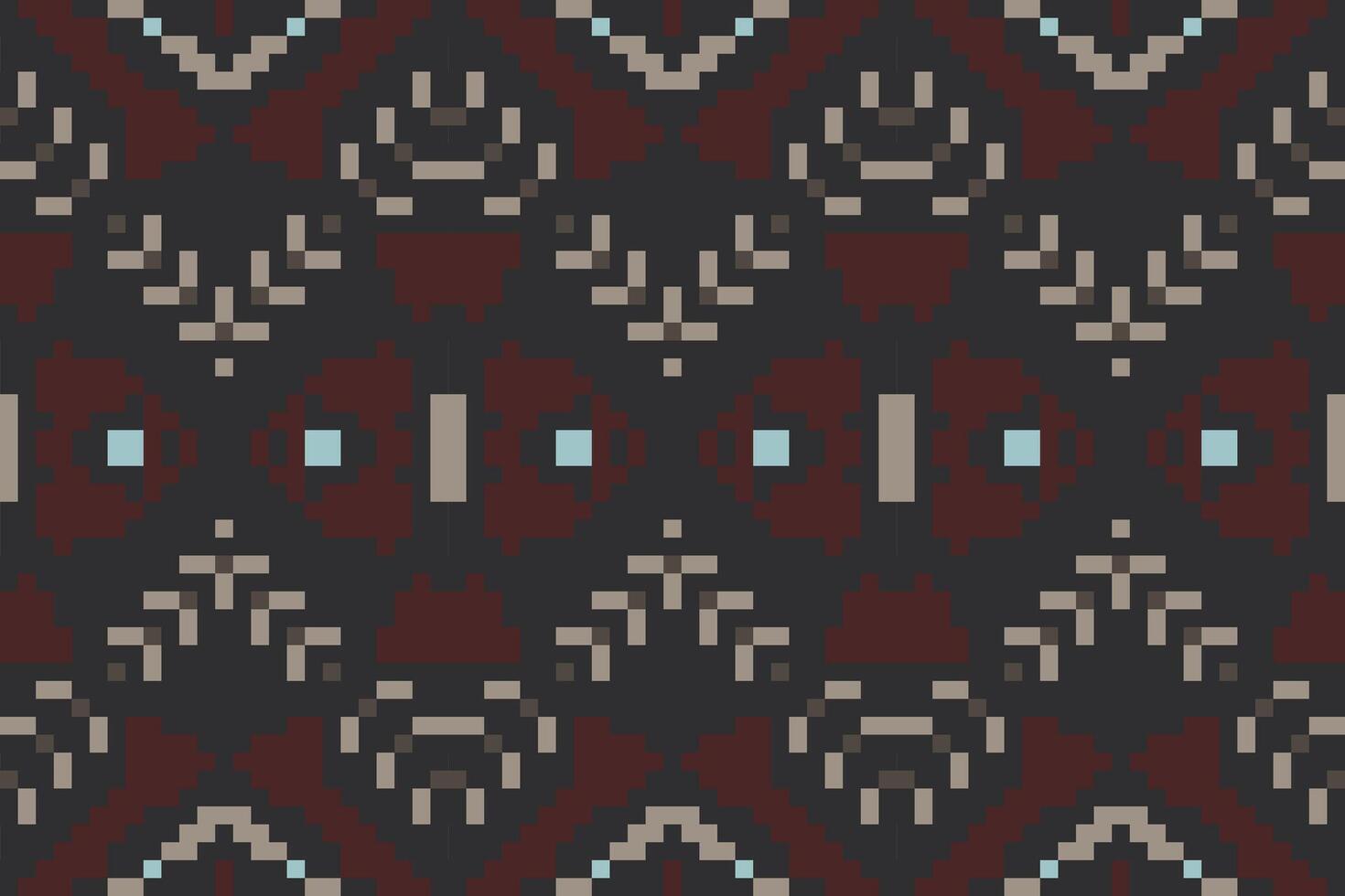 Arabic Ethnic Design Pattern Easyfolk Embroidery, Aztec Geometric Ornament Print. Design for Carpet, Wallpaper, Clothing, Wrapping, Fabric vector