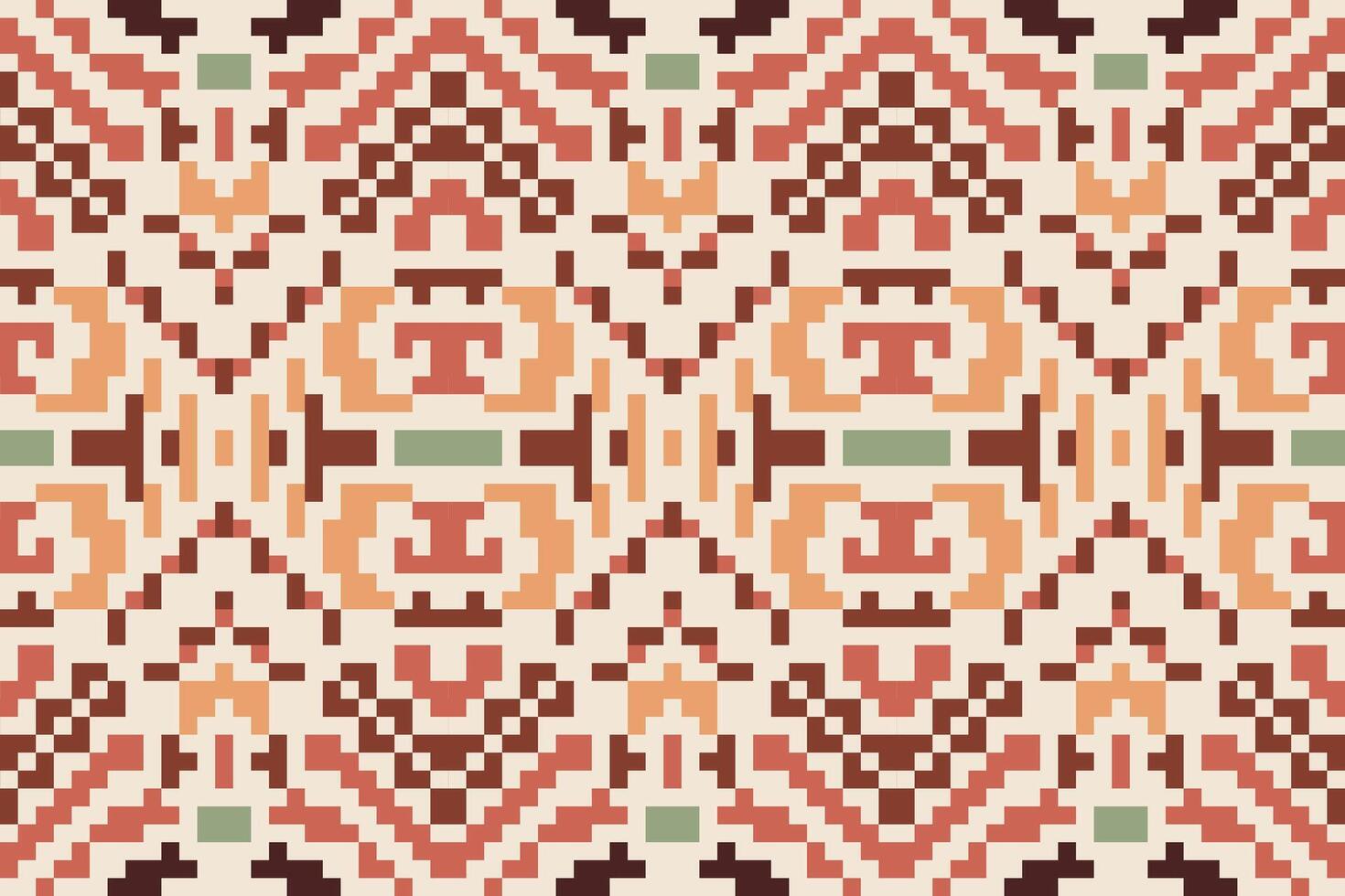 Kuwait Traditional Pattern Designfolk Embroidery, Aztec Geometric Ornament Print. Design for Carpet, Wallpaper, Clothing, Wrapping, Fabric vector