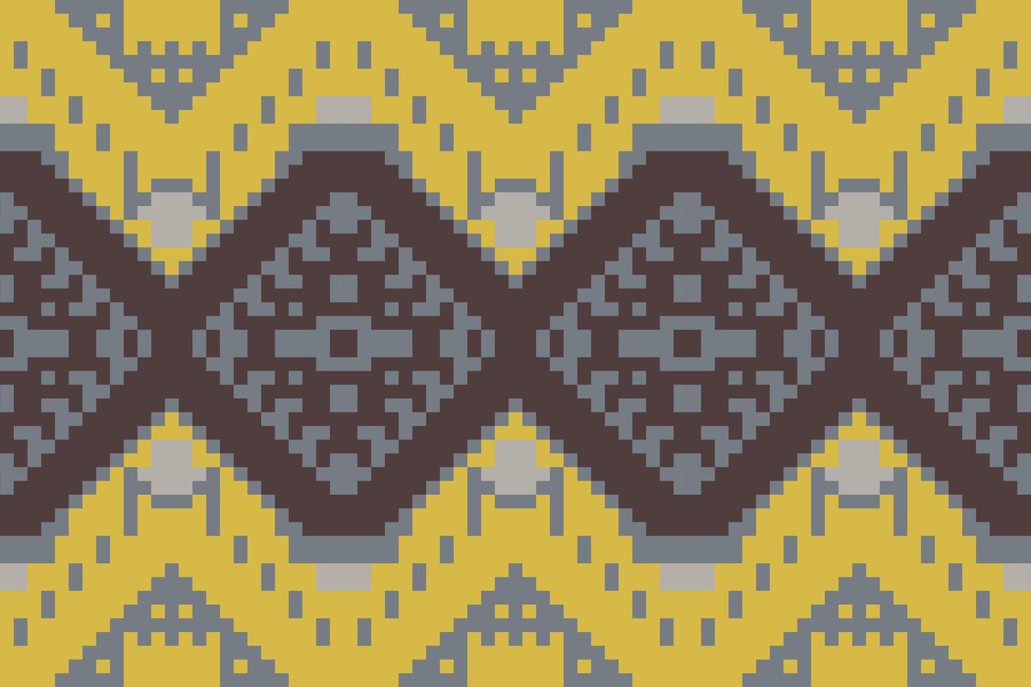 Navajo Ikat Print Patternfolk Embroidery, Aztec Geometric Ornament Print. Design for Carpet, Wallpaper, Clothing, Wrapping, Fabric vector