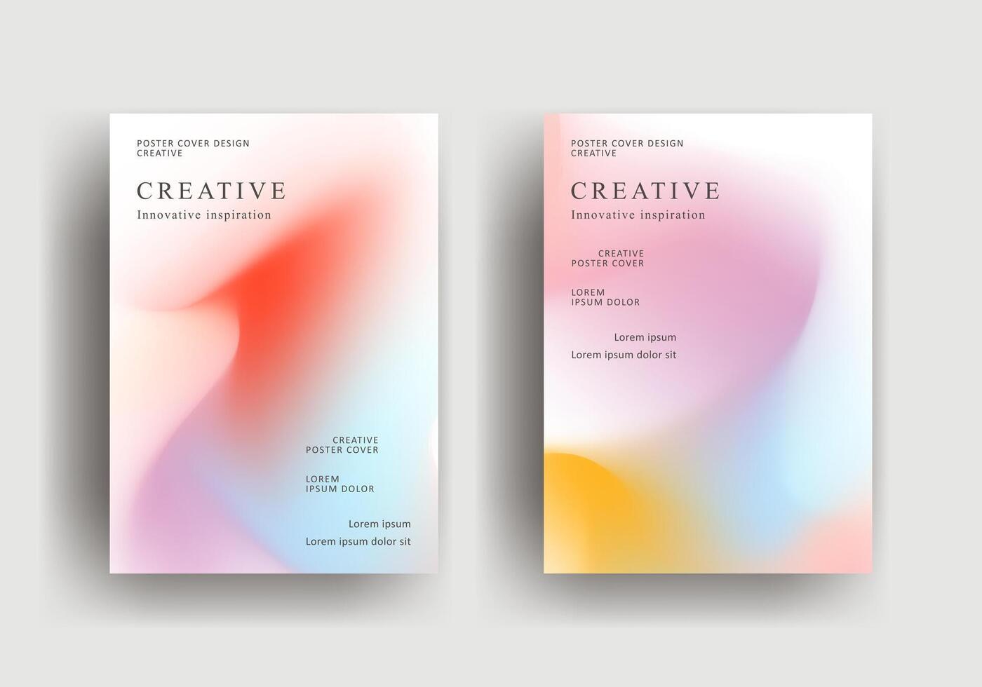 colorful abstract gradient background template design vector