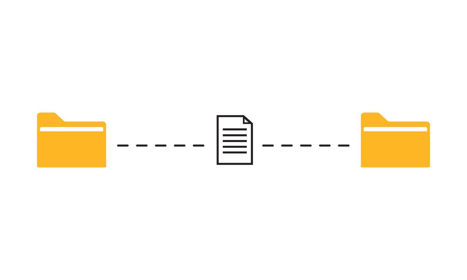 transfering file data icon illustration. retro classic style vector