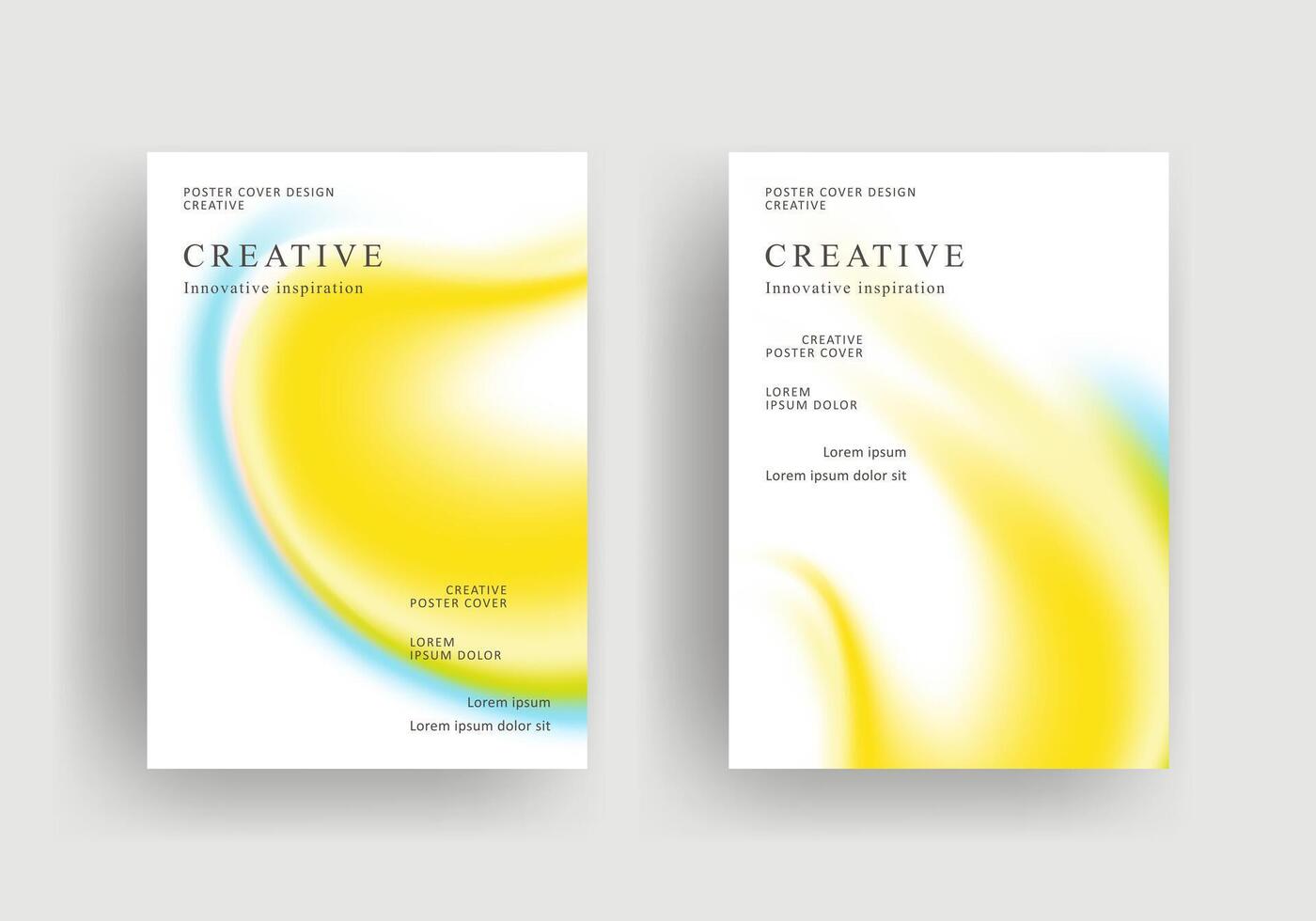 fluid gradient design template for posters, ad banners, brochures, flyers, covers, websites vector