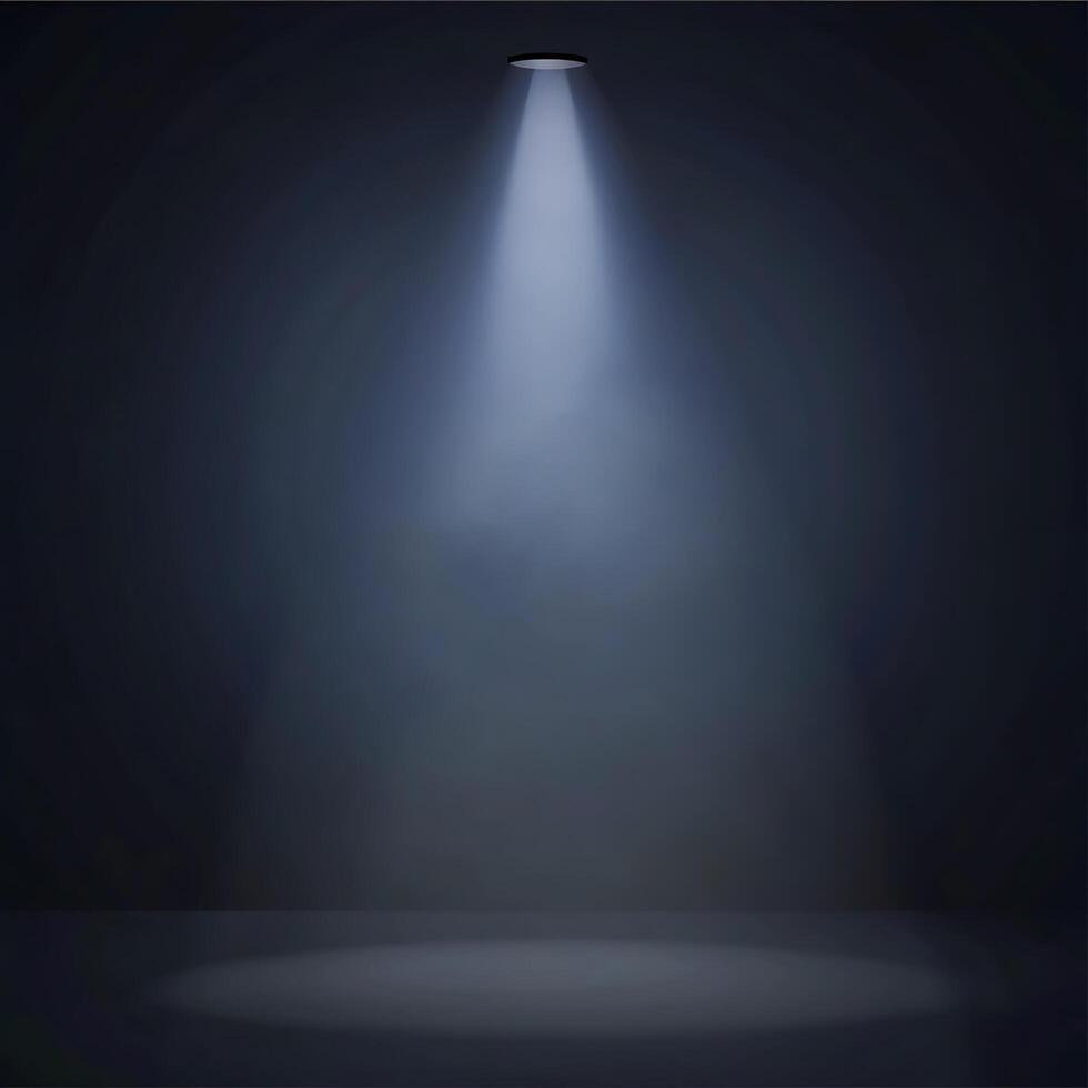 moody dark spotlight creating a dramatic scene with intense shadows and empty space photo