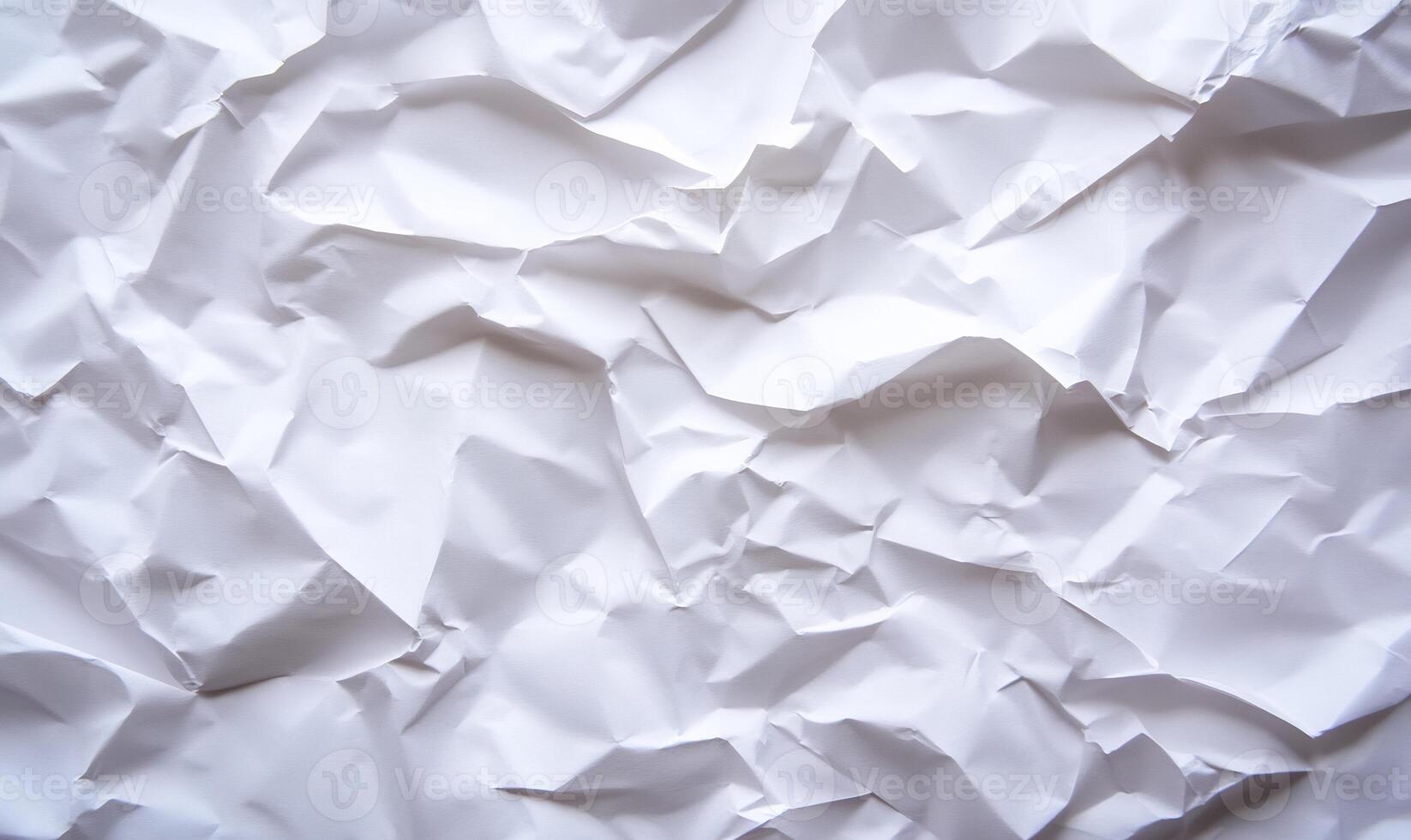Crumpled White Paper Texture Background photo
