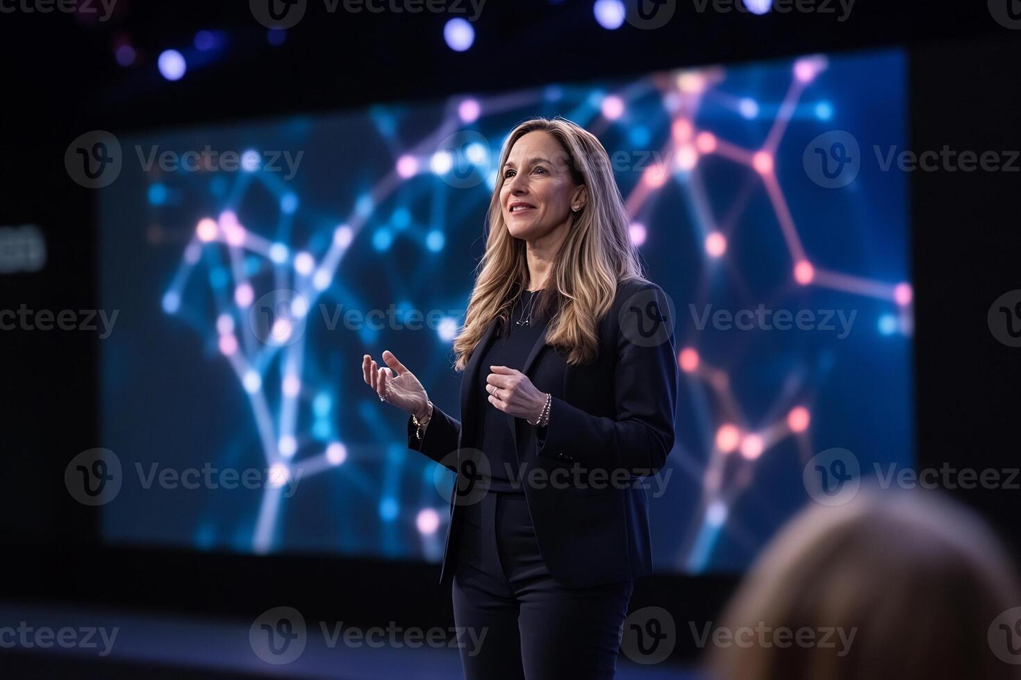 Woman Speaker at Conference photo
