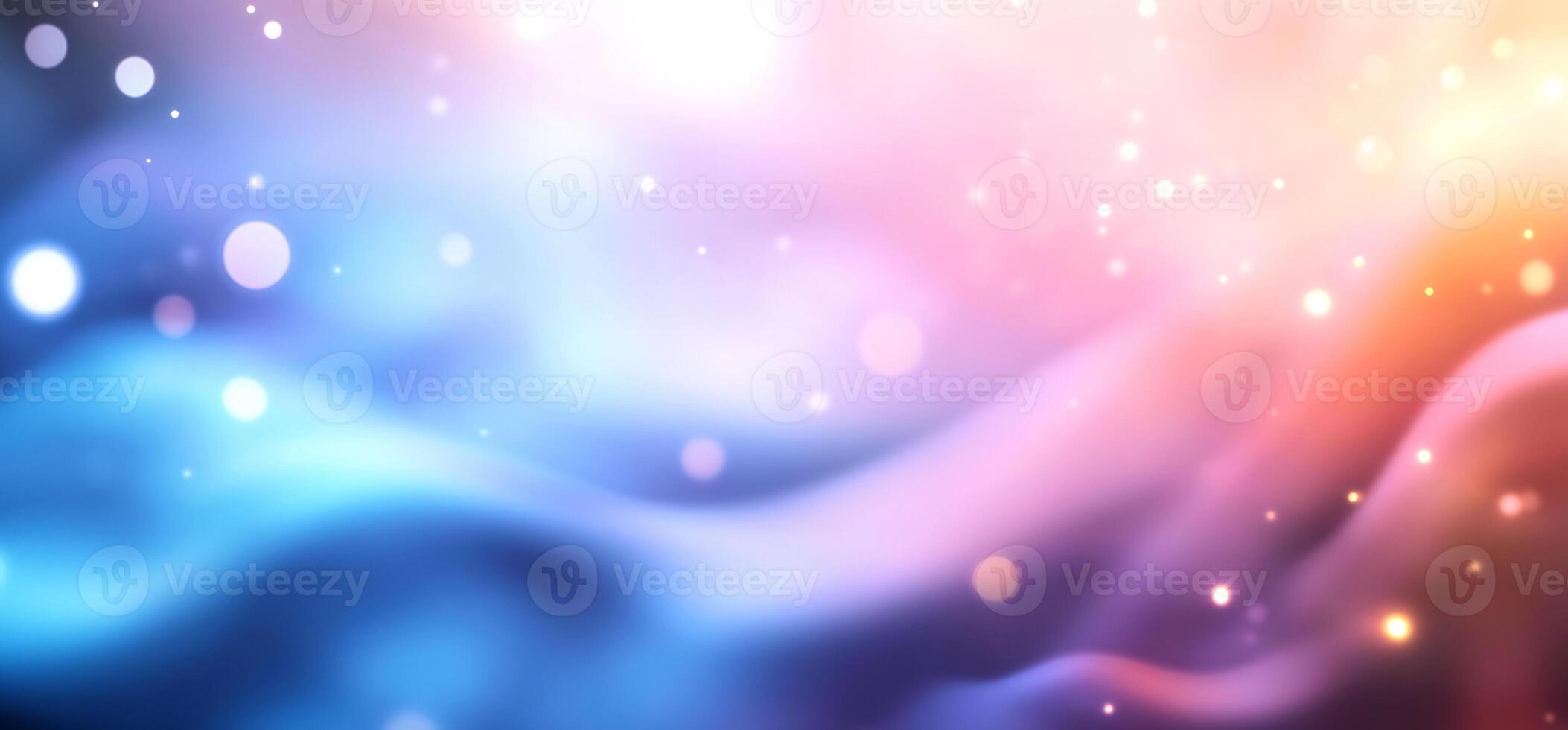Abstract flowing colors with bokeh. photo