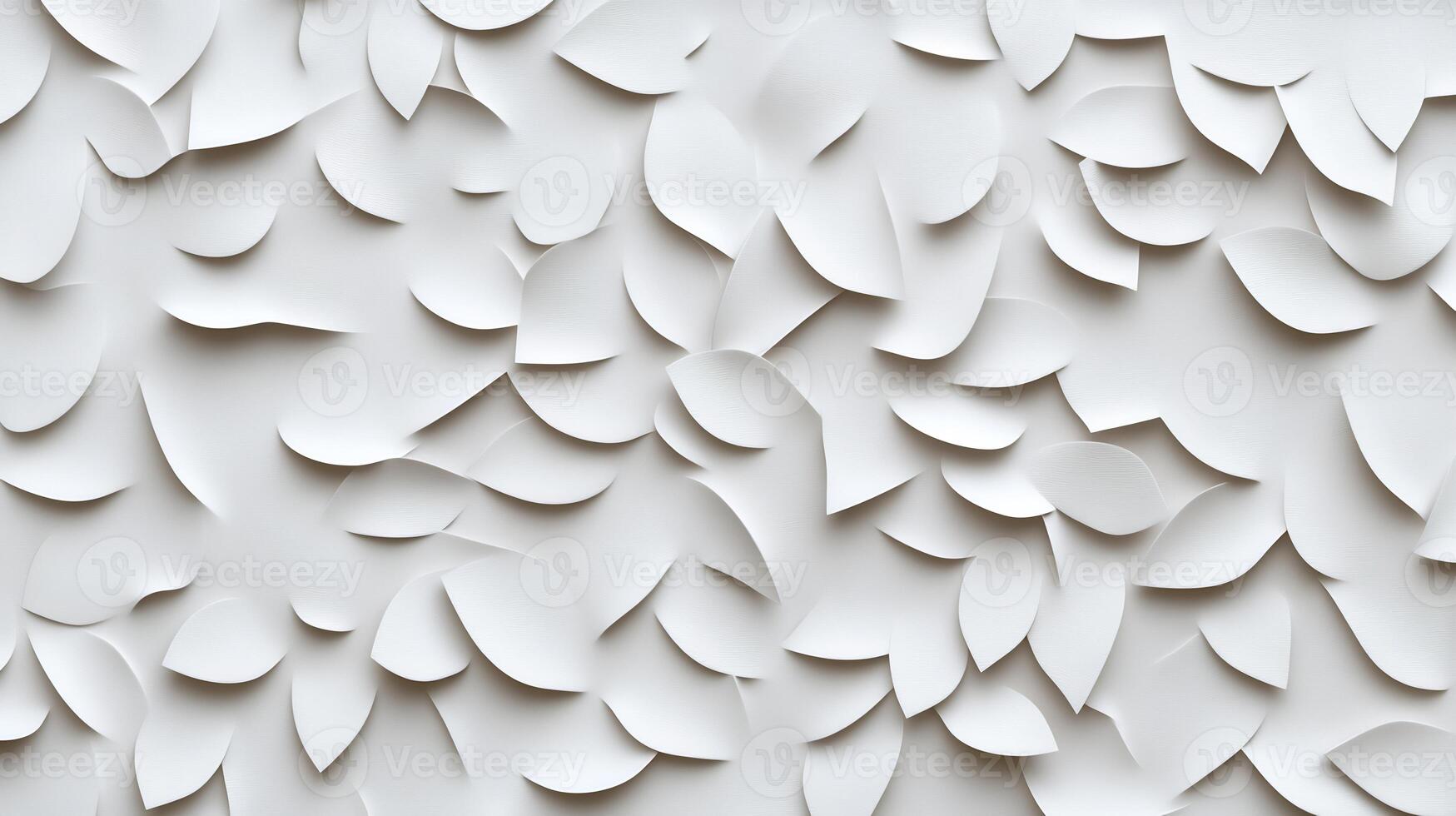 Abstract white leaf pattern on a textured surface. photo