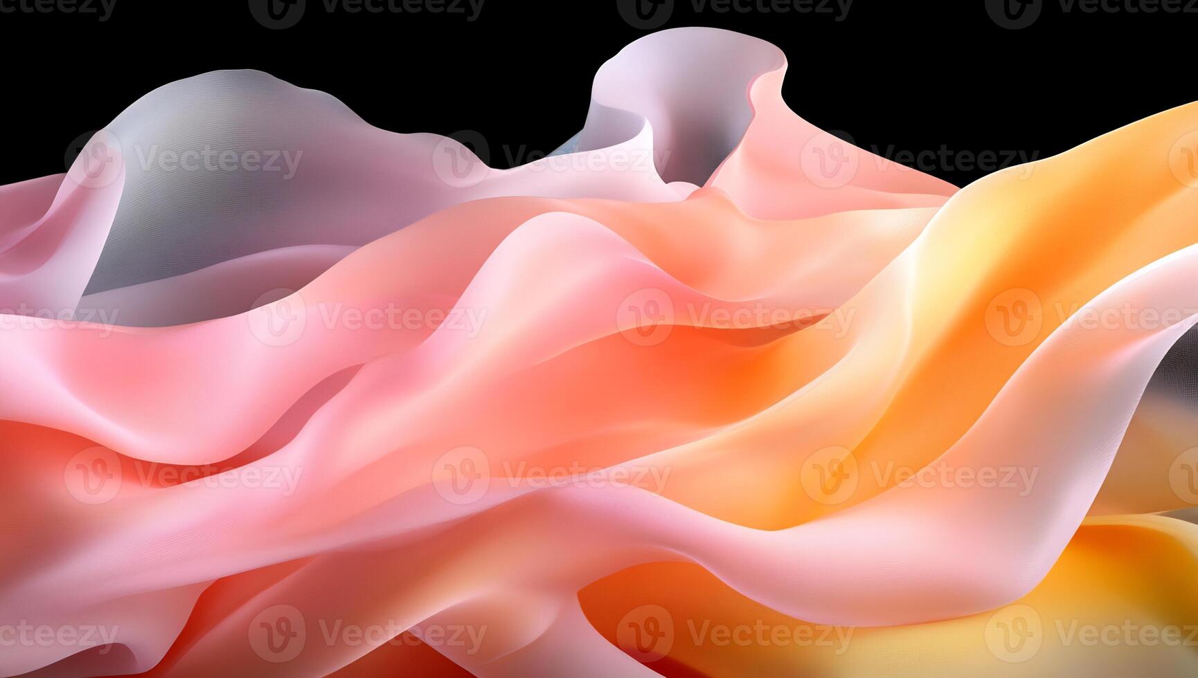 Abstract flowing fabric, soft colors, fluid lines photo