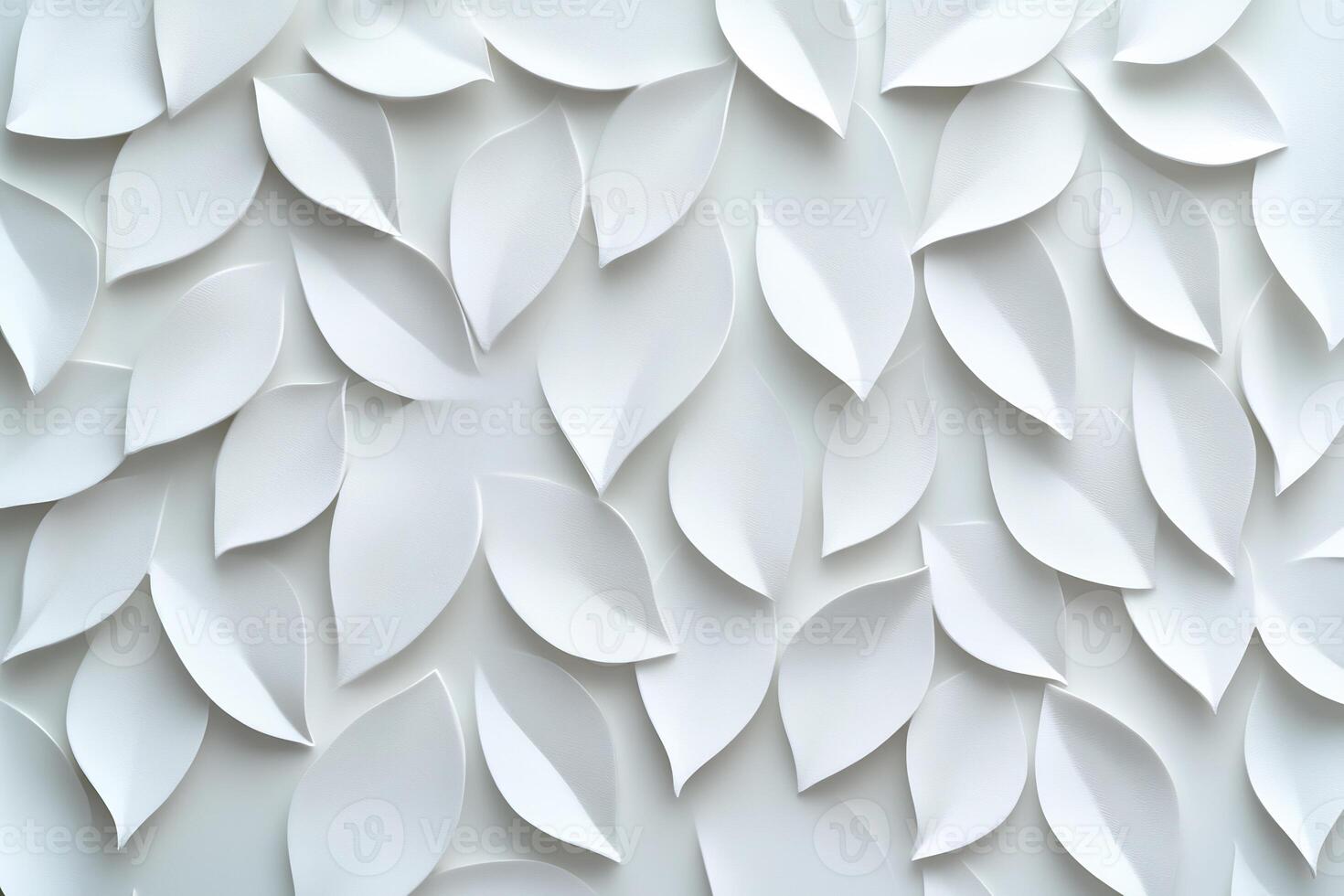 White paper leaf pattern background. photo
