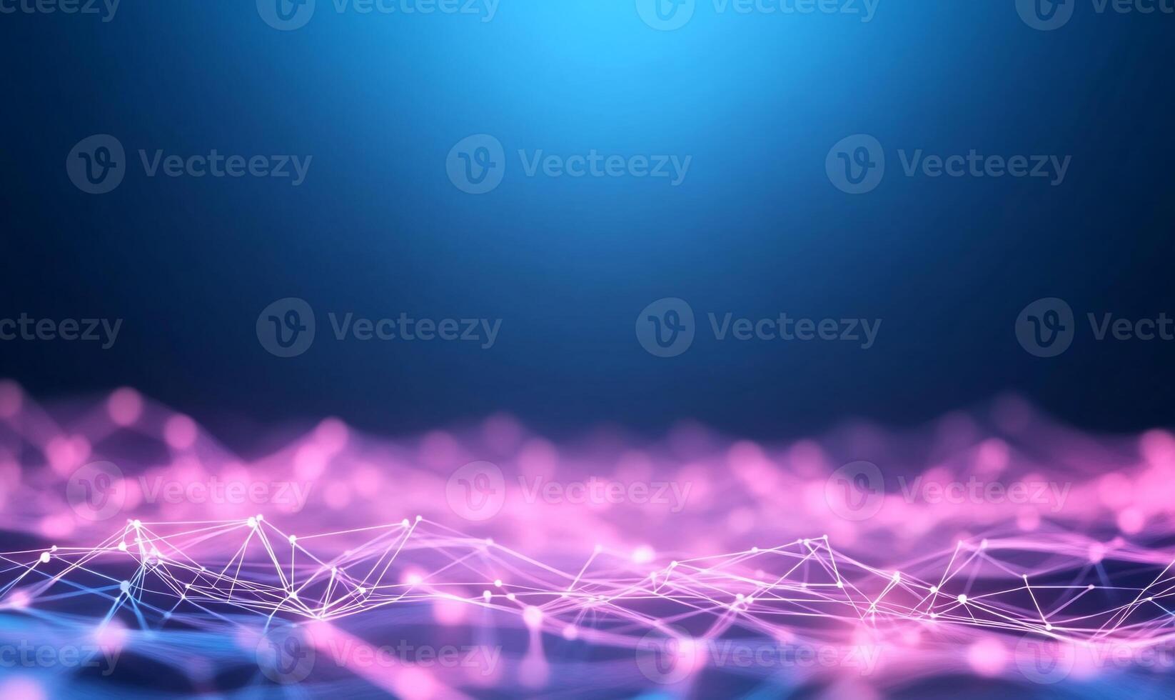 Abstract pink and blue glowing network. photo