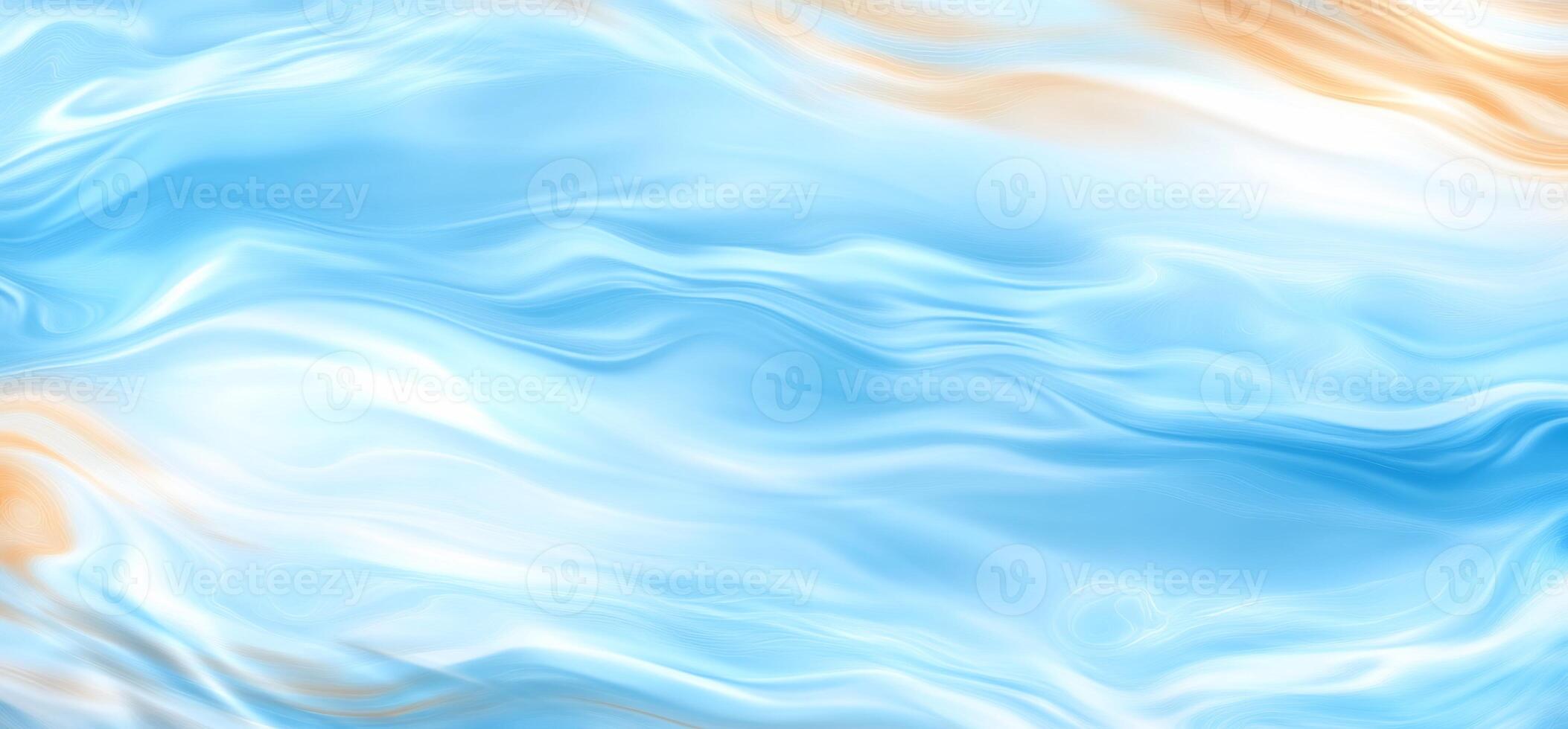 Abstract blue and orange wavy background. photo