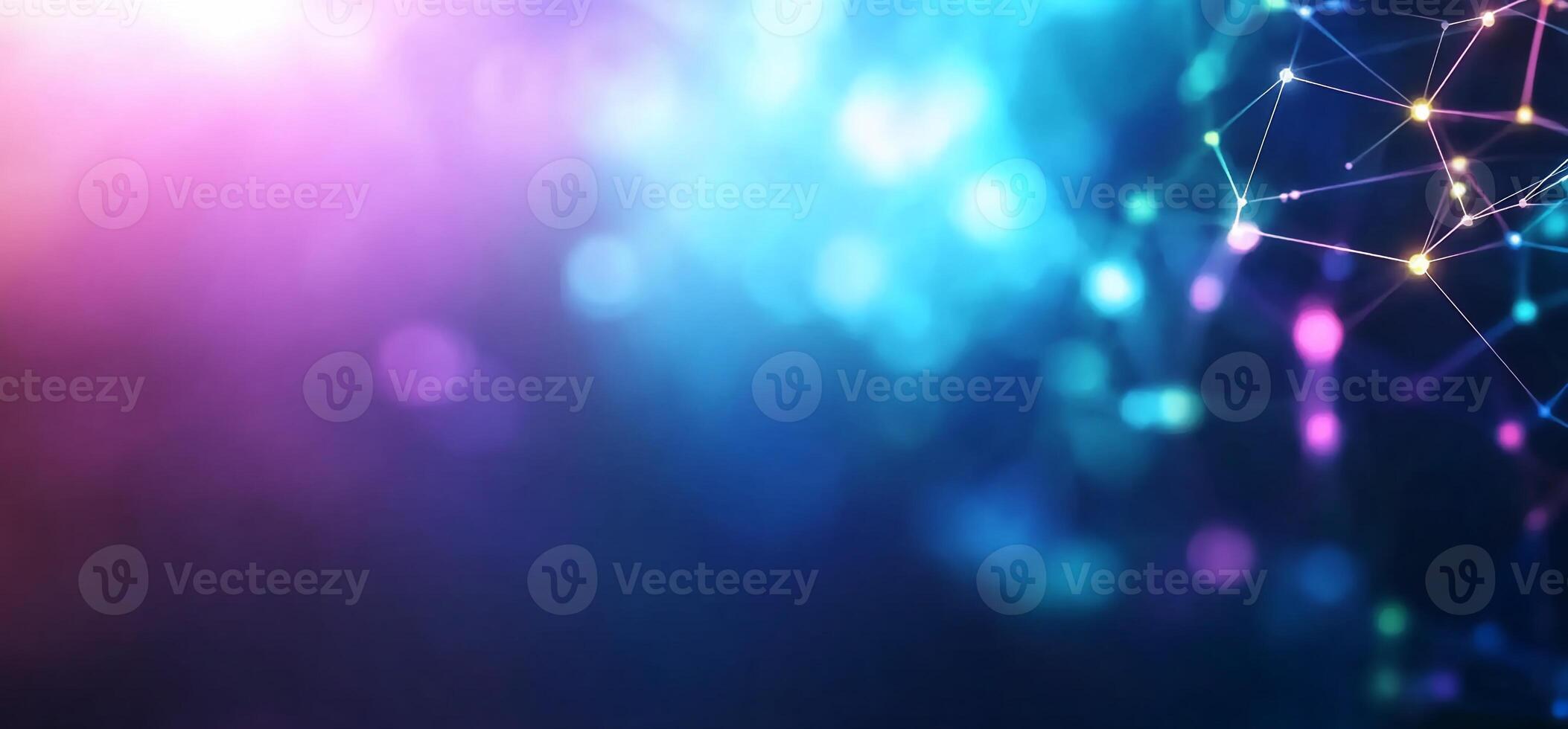 Abstract background with colorful lights and lines photo