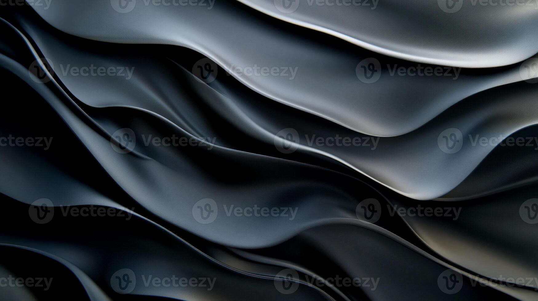 Black and white abstract background with waves photo