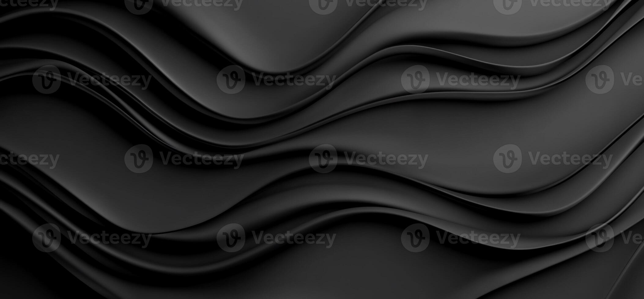 Abstract black wavy background. papercut photo