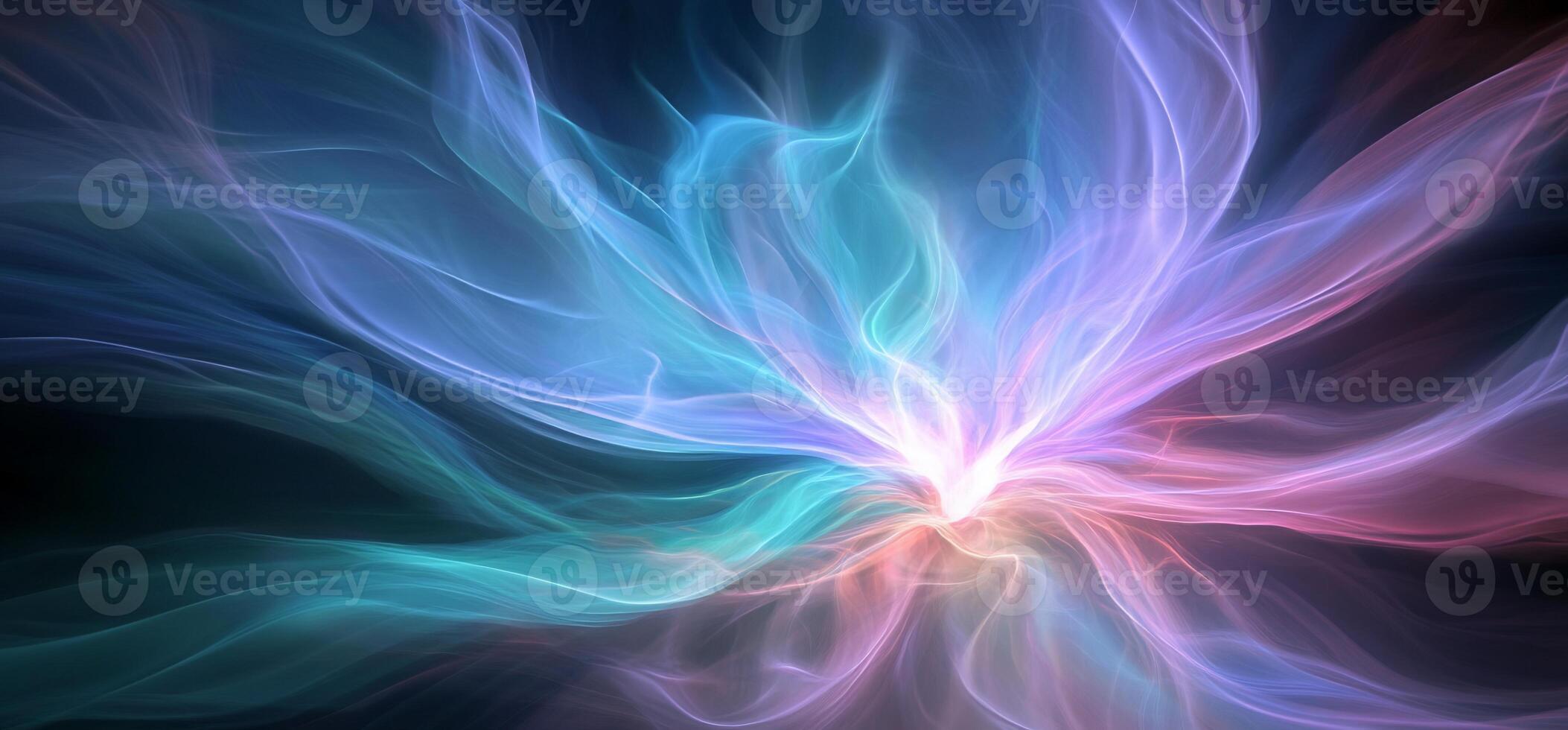 Abstract swirling light, pastel colors, energy, luminous, flow. photo