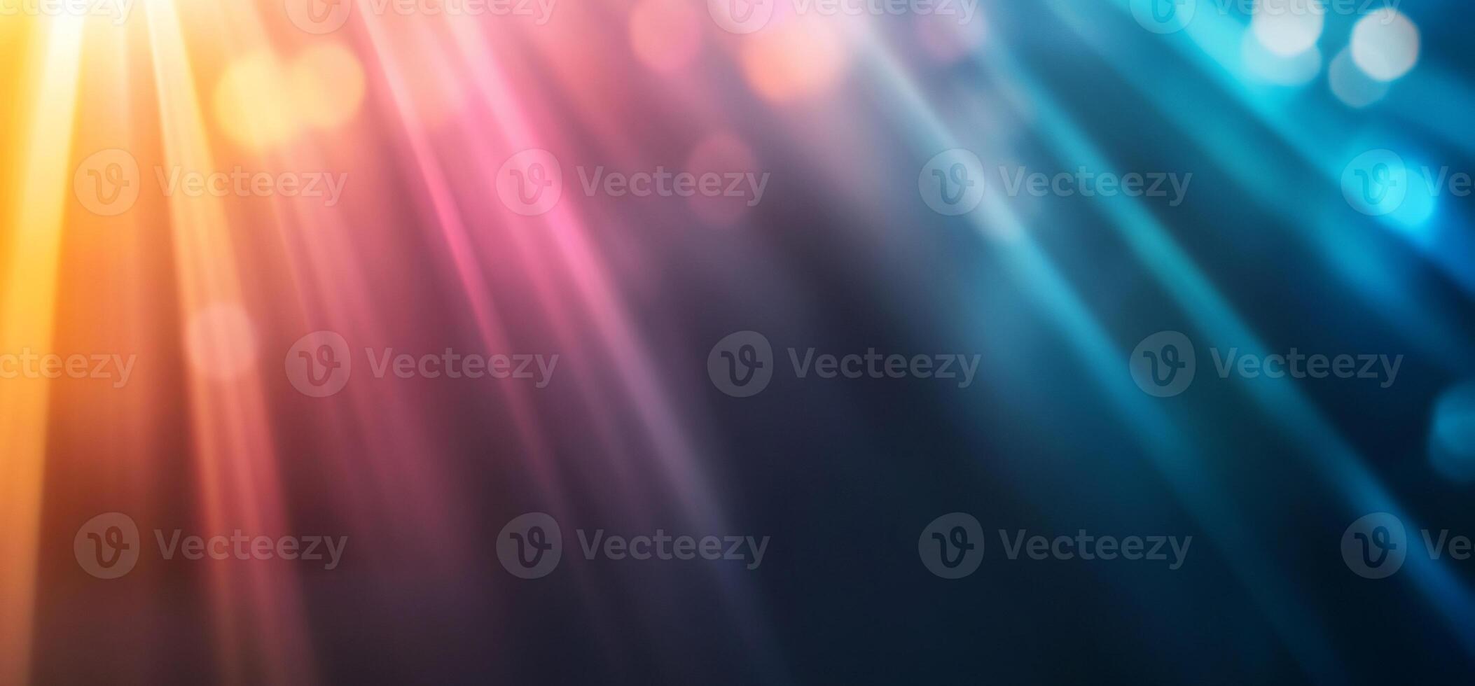 Abstract colorful light rays and bokeh. photo