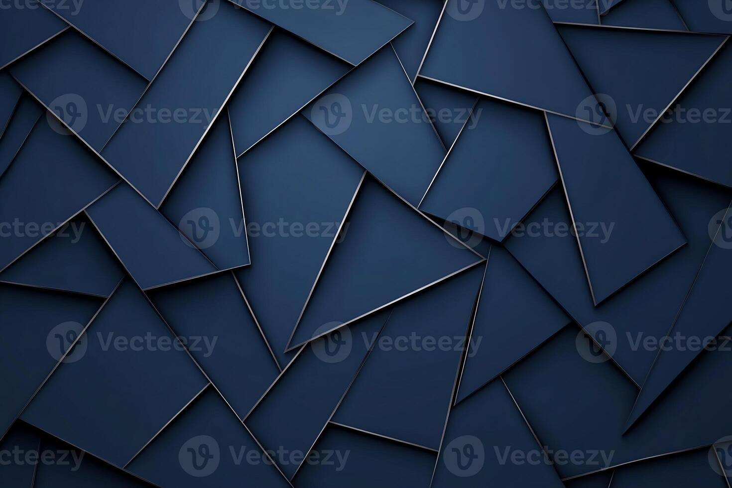 Abstract dark blue geometric shapes background. photo