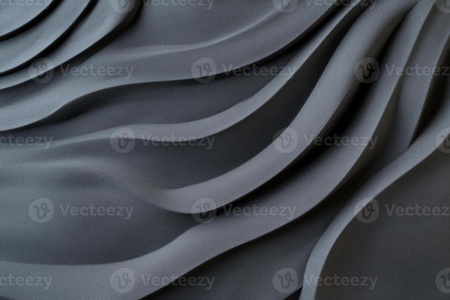 Abstract grey and black wavy paper texture photo