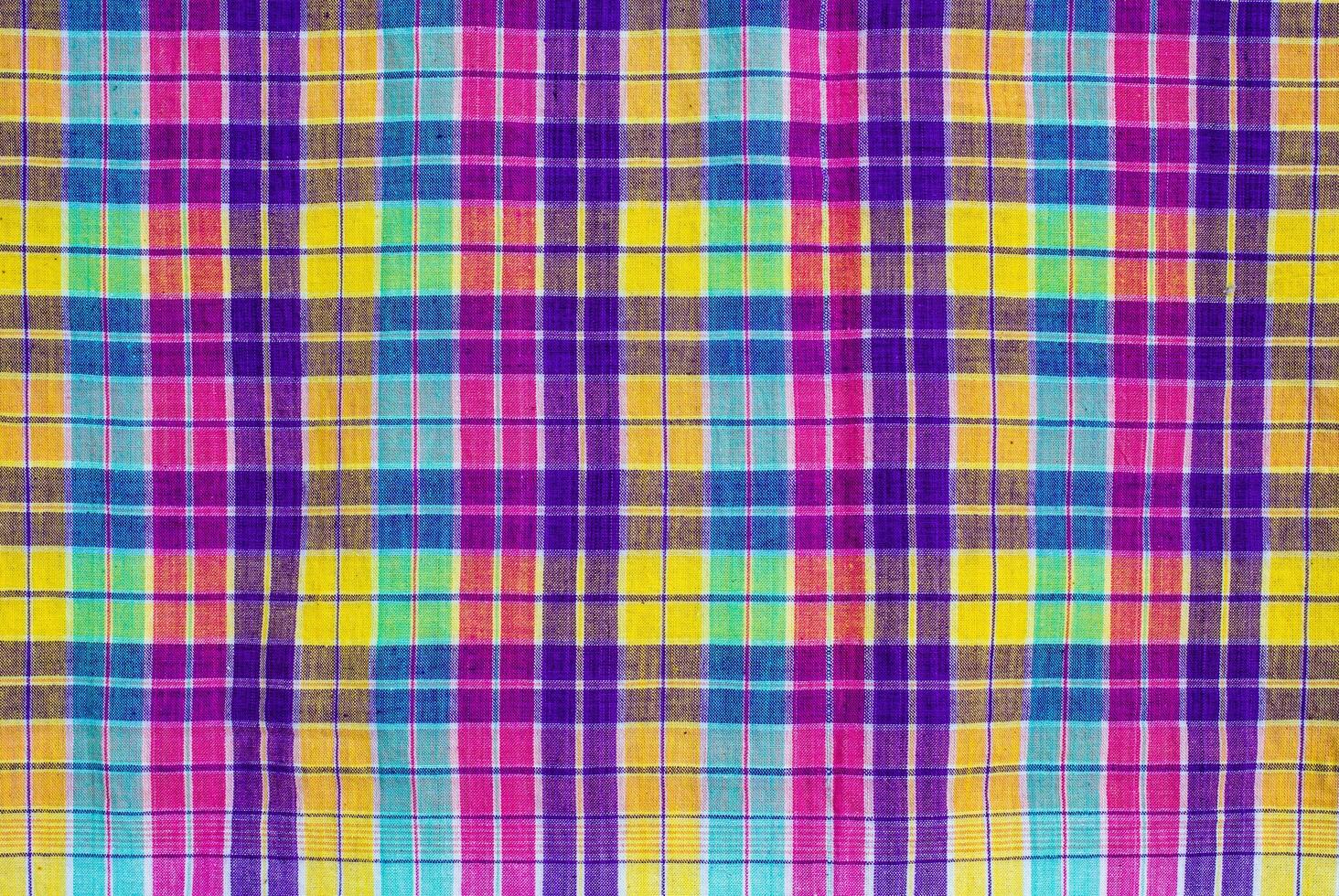 Vibrant textile patterns in a colorful fabric textile photo