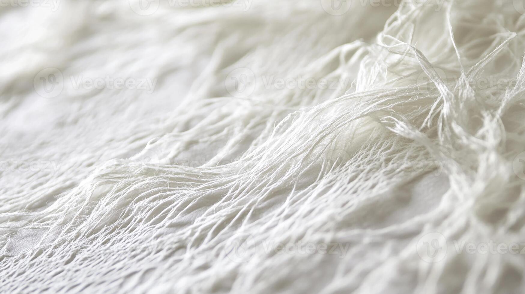 Abstract White Threads Flowing in Macro Detail photo