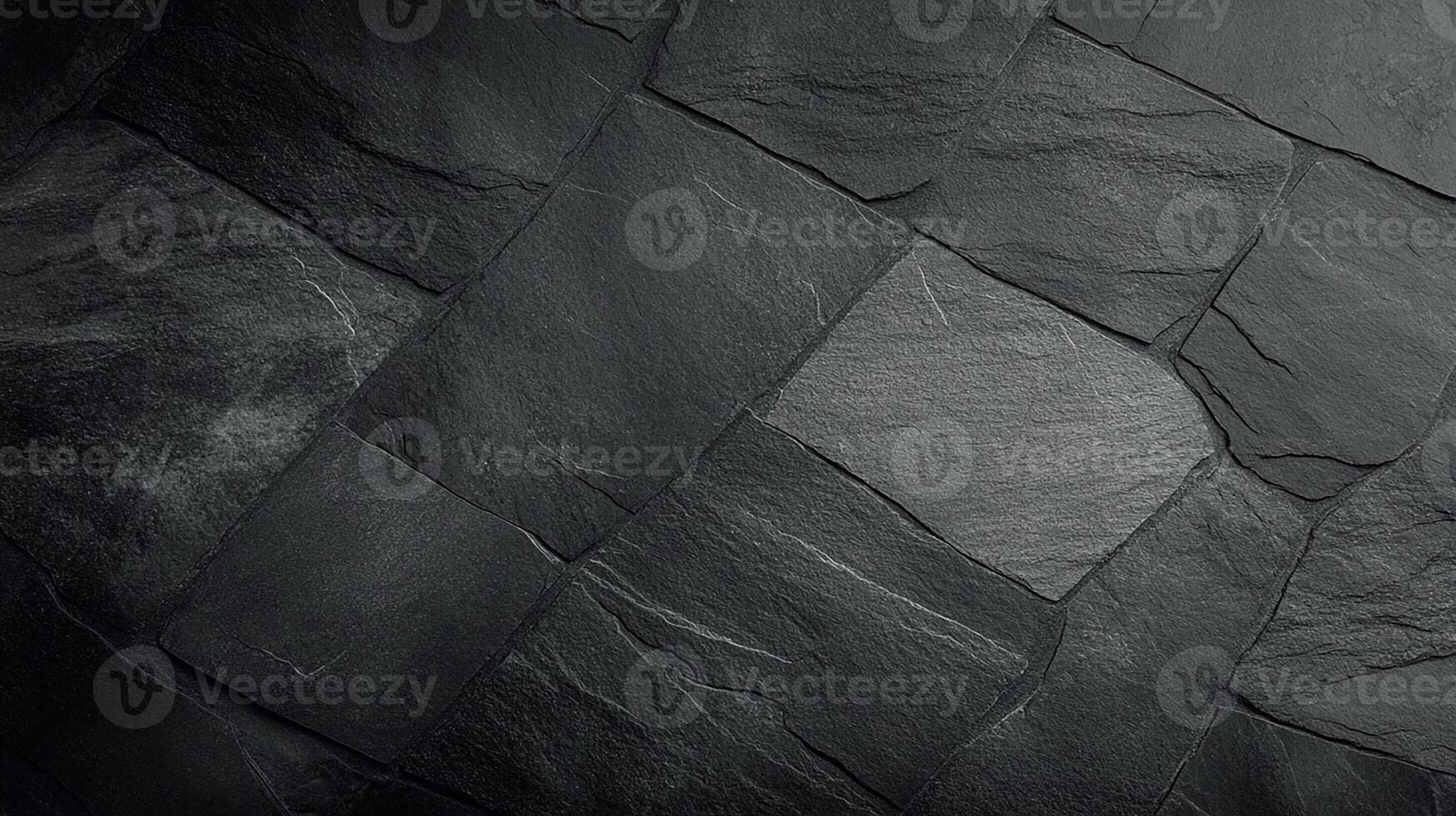 Dark Black Slate Stone Tile Texture Background for Design and Decoration photo