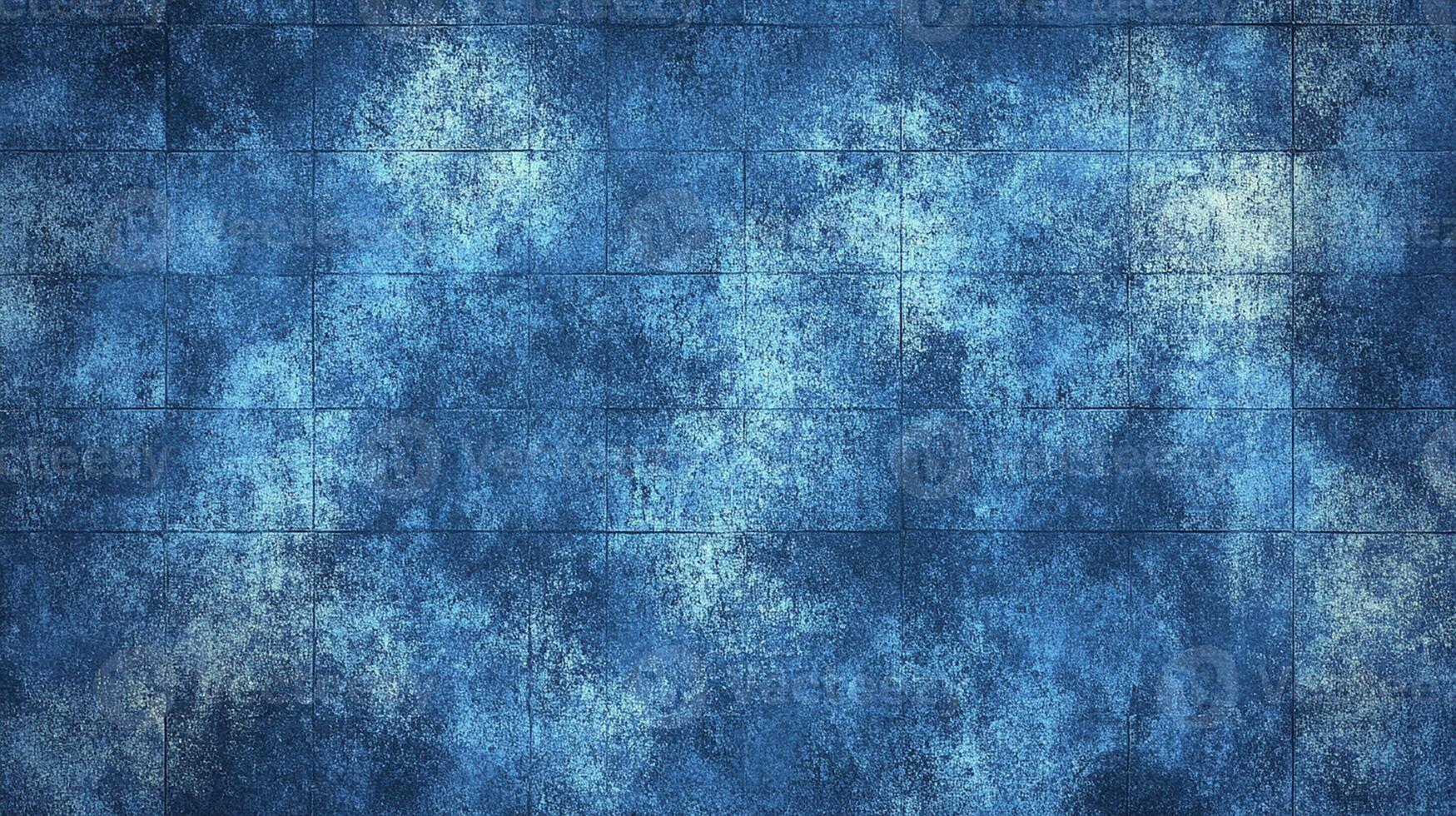 Dark Blue Grunge Tile Texture Background with Abstract Pattern photo